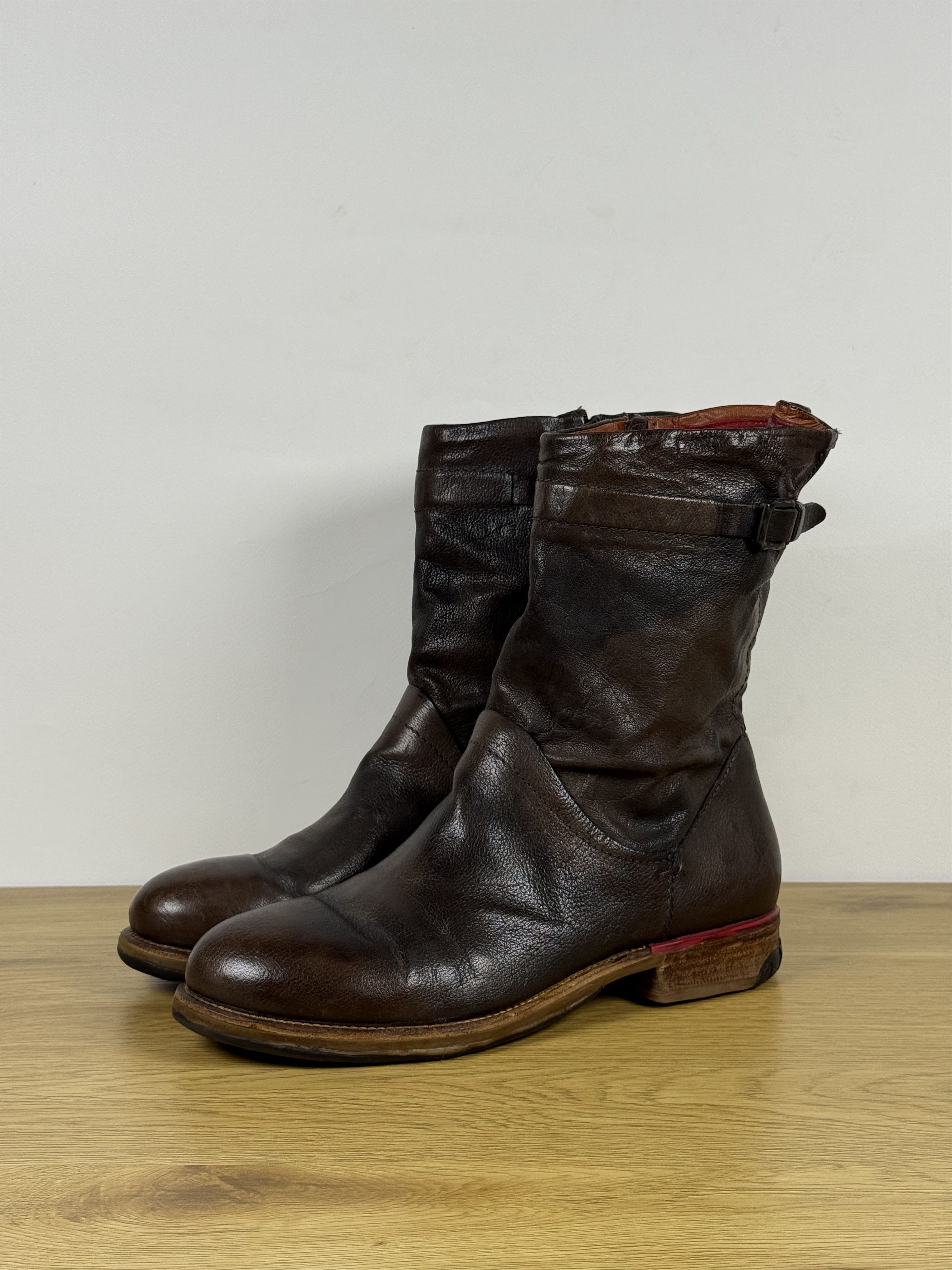 A.S.98 A.S. 98 Leather Zip Boots Avantgarde (42) Size US 9 / EU 42 - 2 Thumbnail
