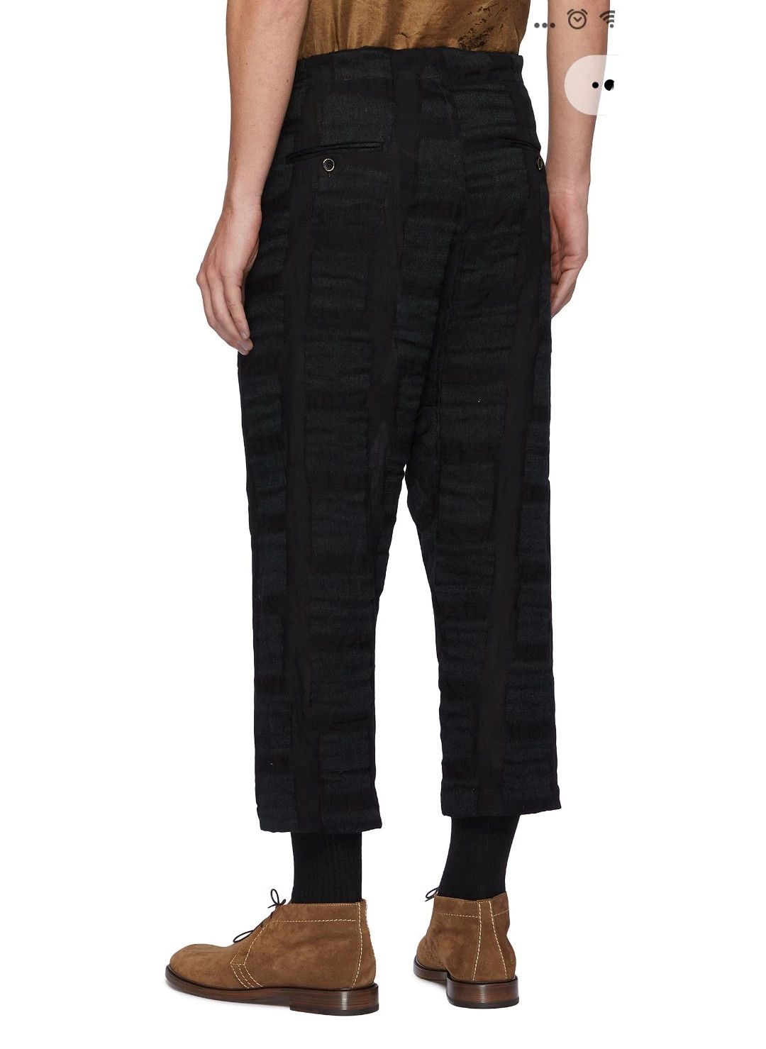Uma Wang Uma WANG Ziggy Chen Black Textured Pants Size US 28 / EU 44 - 1 Thumbnail