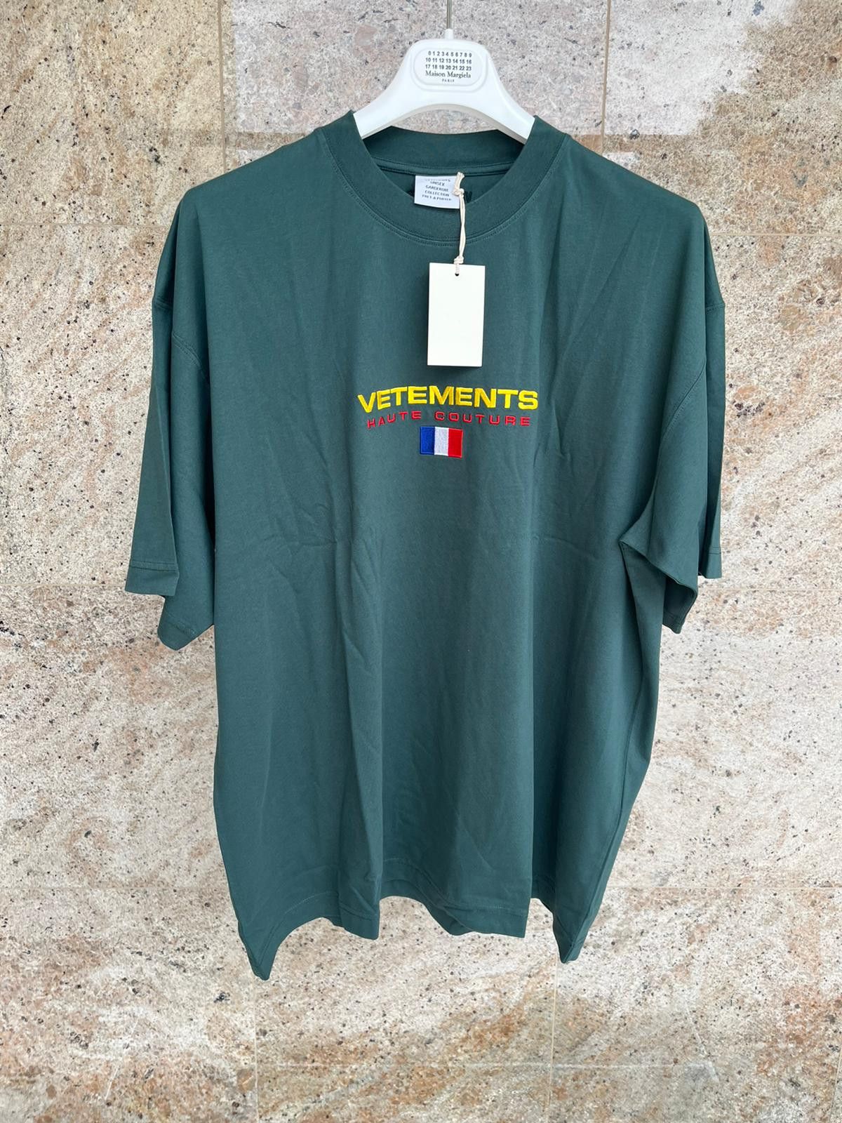 Vetements Haute Couture French Logo T-Shirt SS in Green | Grailed