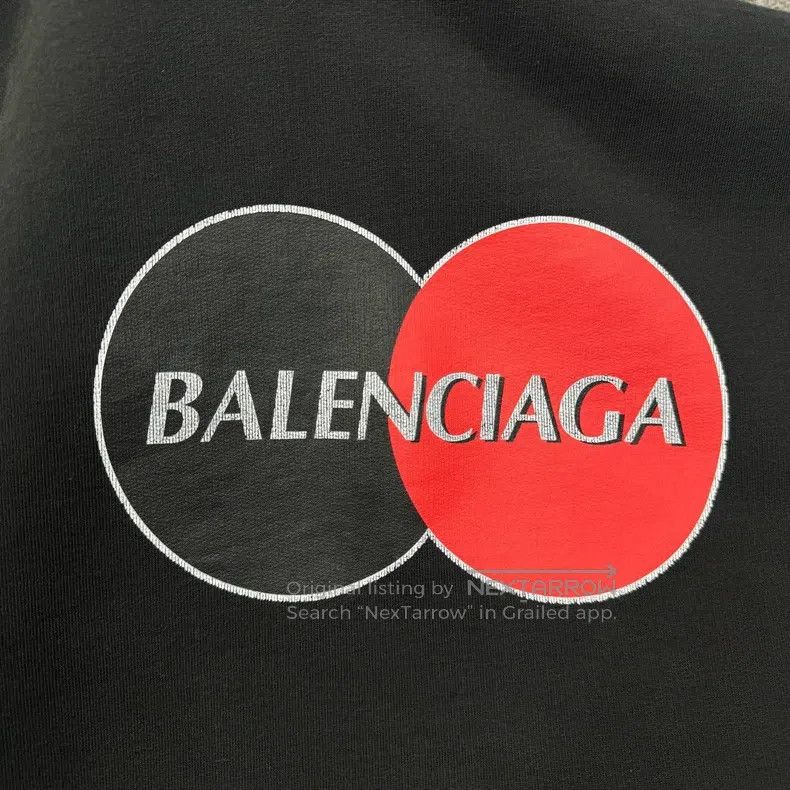 Balenciaga Balenciaga Mastercard Pattern Hoodie Size US S / EU 44-46 / 1 - 3 Thumbnail