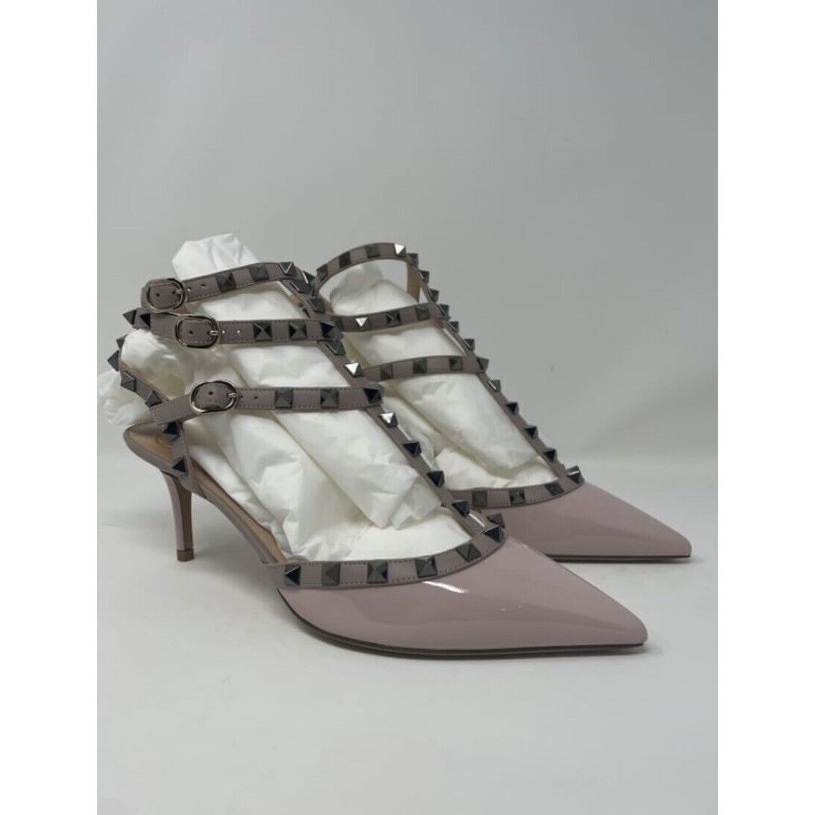 Valentino Valentino Garavani Rockstud Sandals Heels 65MM Size 39 Size US 8 / IT 38 - 1 Thumbnail