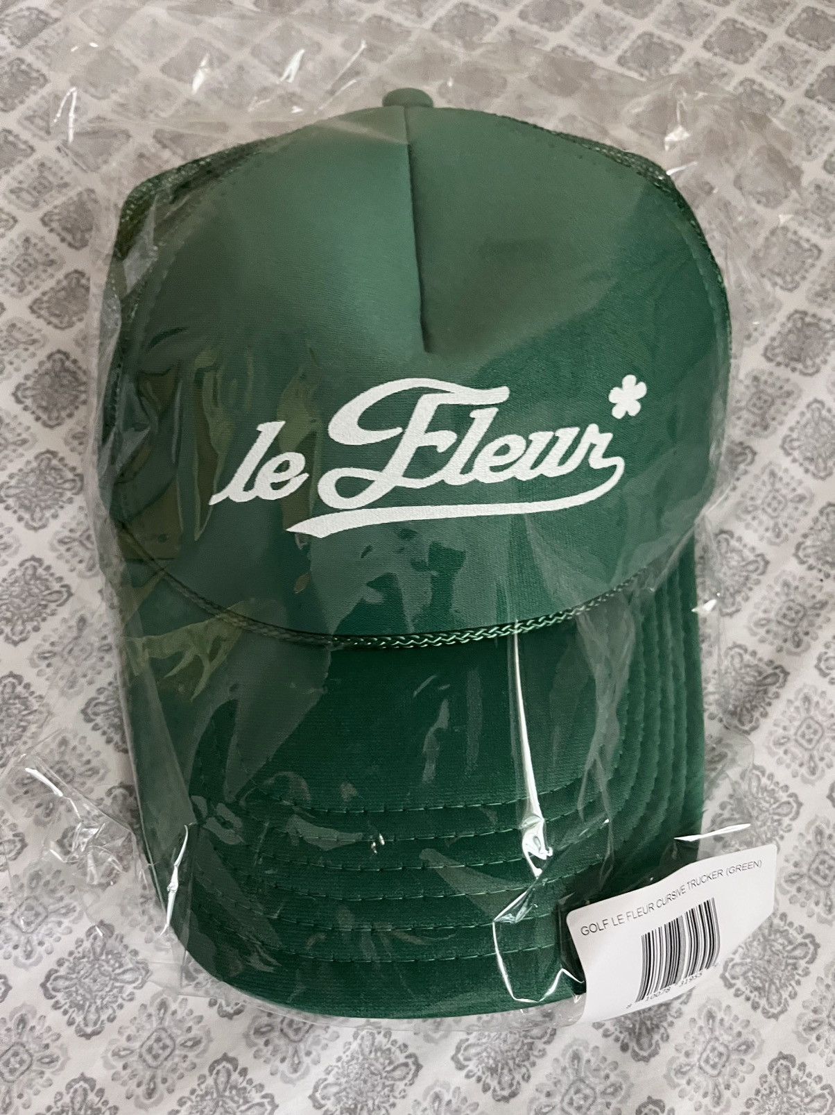 Golf le Fleur Golf le Fleur* Green Cursive Trucker Hat Size ONE SIZE - 6 Thumbnail