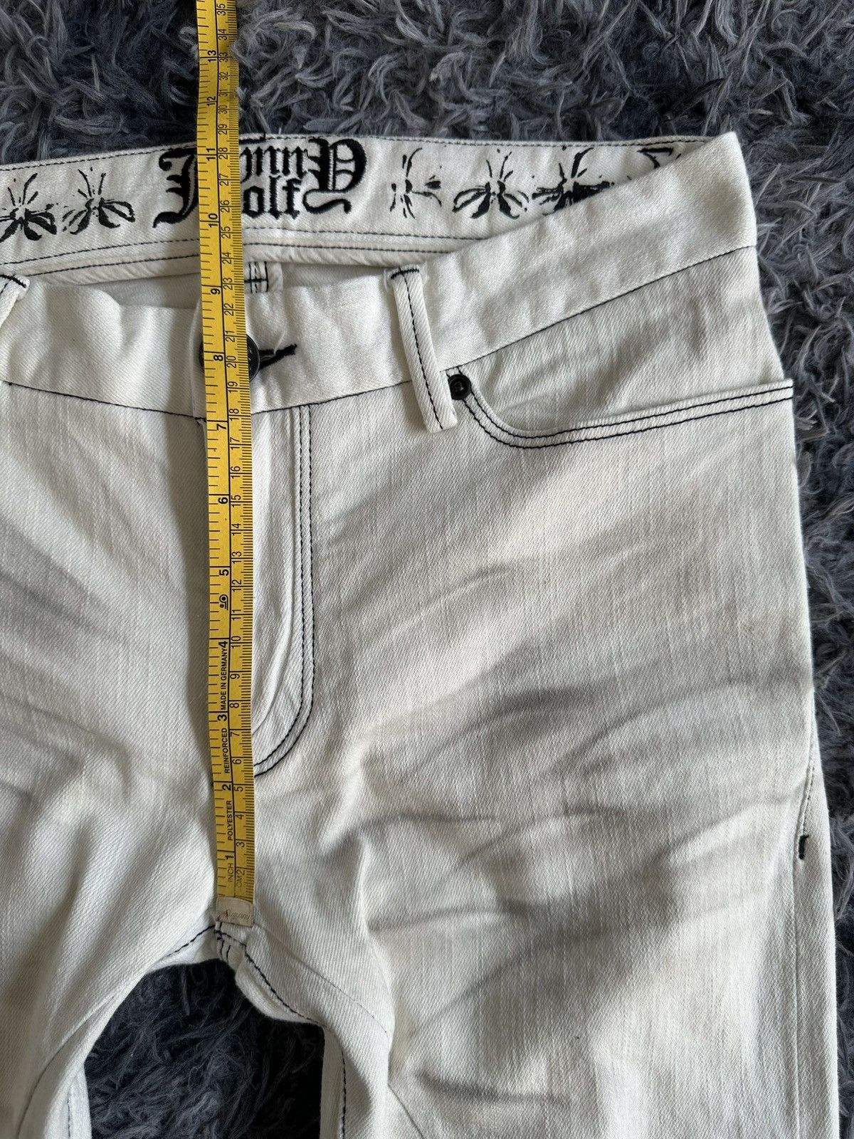 BUFFALO BOBS SS14 Johnny Wolf whiskered Detroit slim denim jrock vkei Size US 31 - 13 Thumbnail