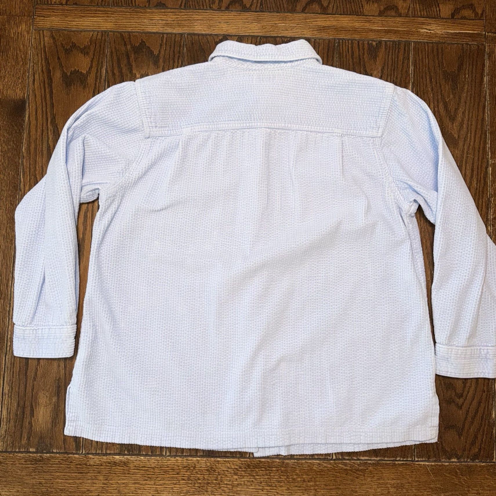 Vintage LL Bean Shirt Womens Large Blue Corduroy Button Up Casual Comfort 266127 Size L / US 10 / IT 46 - 5 Thumbnail