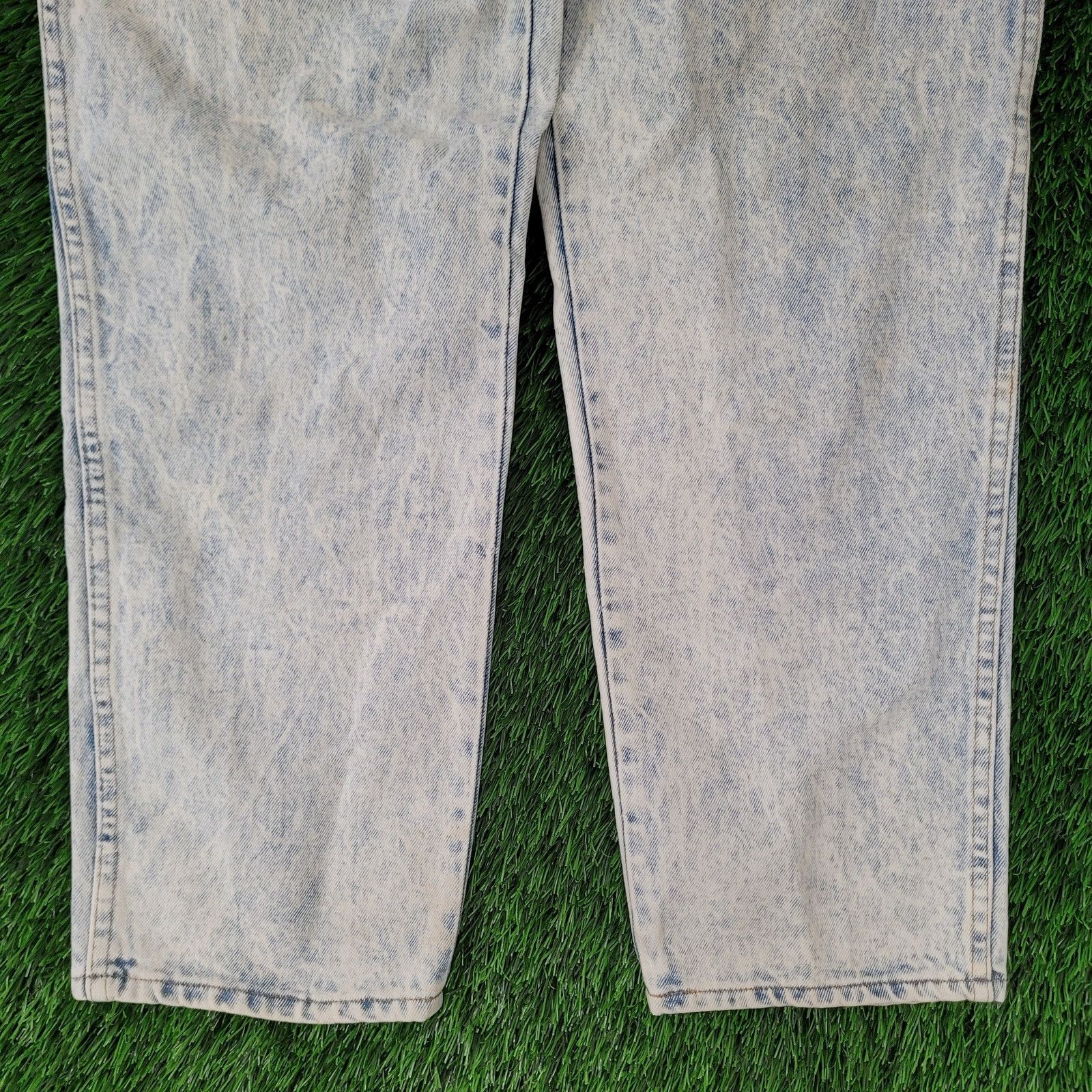 Wrangler VTG 80s Wrangler Acid-Wash Jeans High-Rise Double Knee USA Size US 30 / EU 46 - 2 Thumbnail