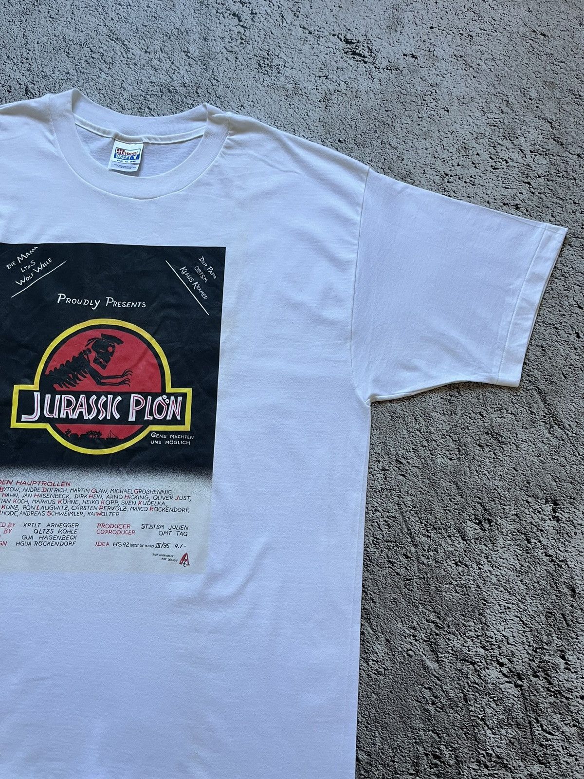 Hanes Hanes Beefy-T Jurassic Plön Graphic T-Shirt Size XXL Size US XXL / EU 58 / 5 - 5 Thumbnail