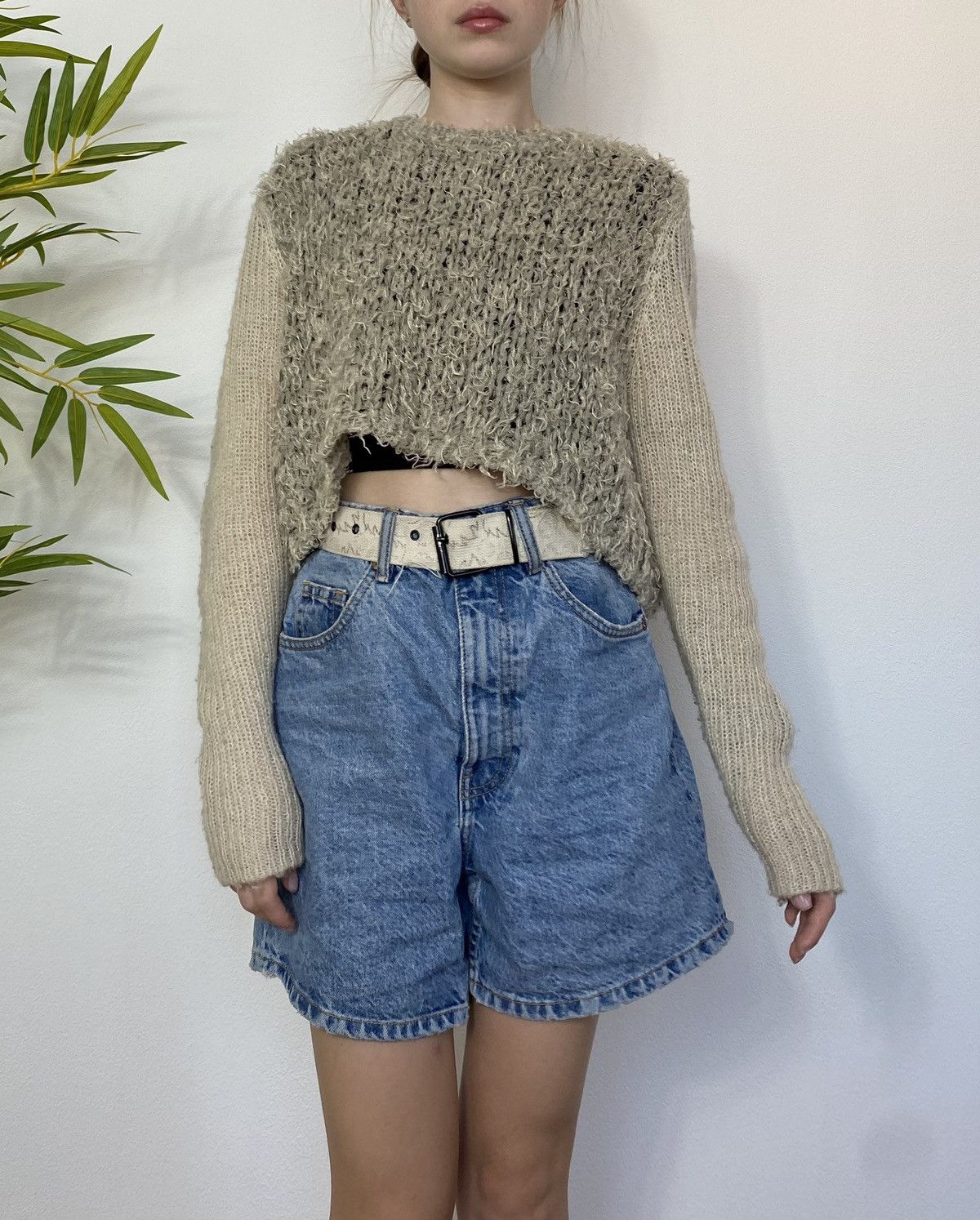 Vintage VINTAGE MOHAIR Y2K KNITTED SWEATER Size M / US 6-8 / IT 42-44 - 3 Thumbnail