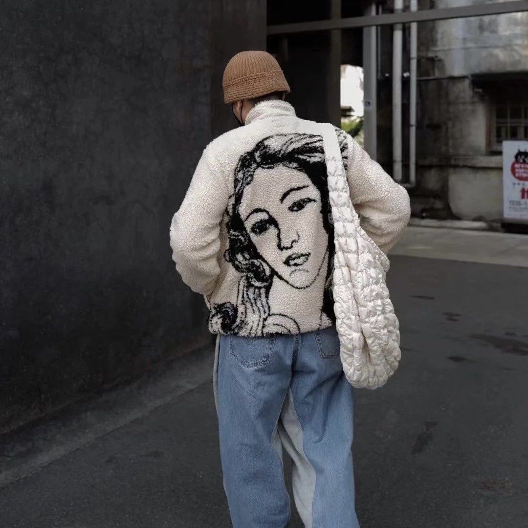 Stussy STUSSY VENUS JACQUARD SHERPA FLEECE JACKET Grailed