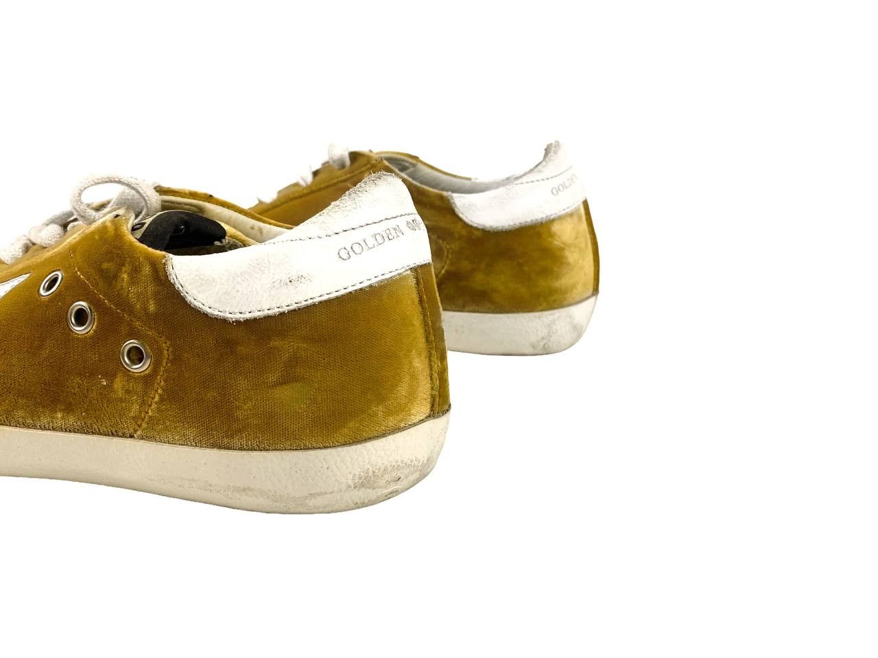 Golden Goose Gold velour sneakers size 39 Italy 🇮🇹