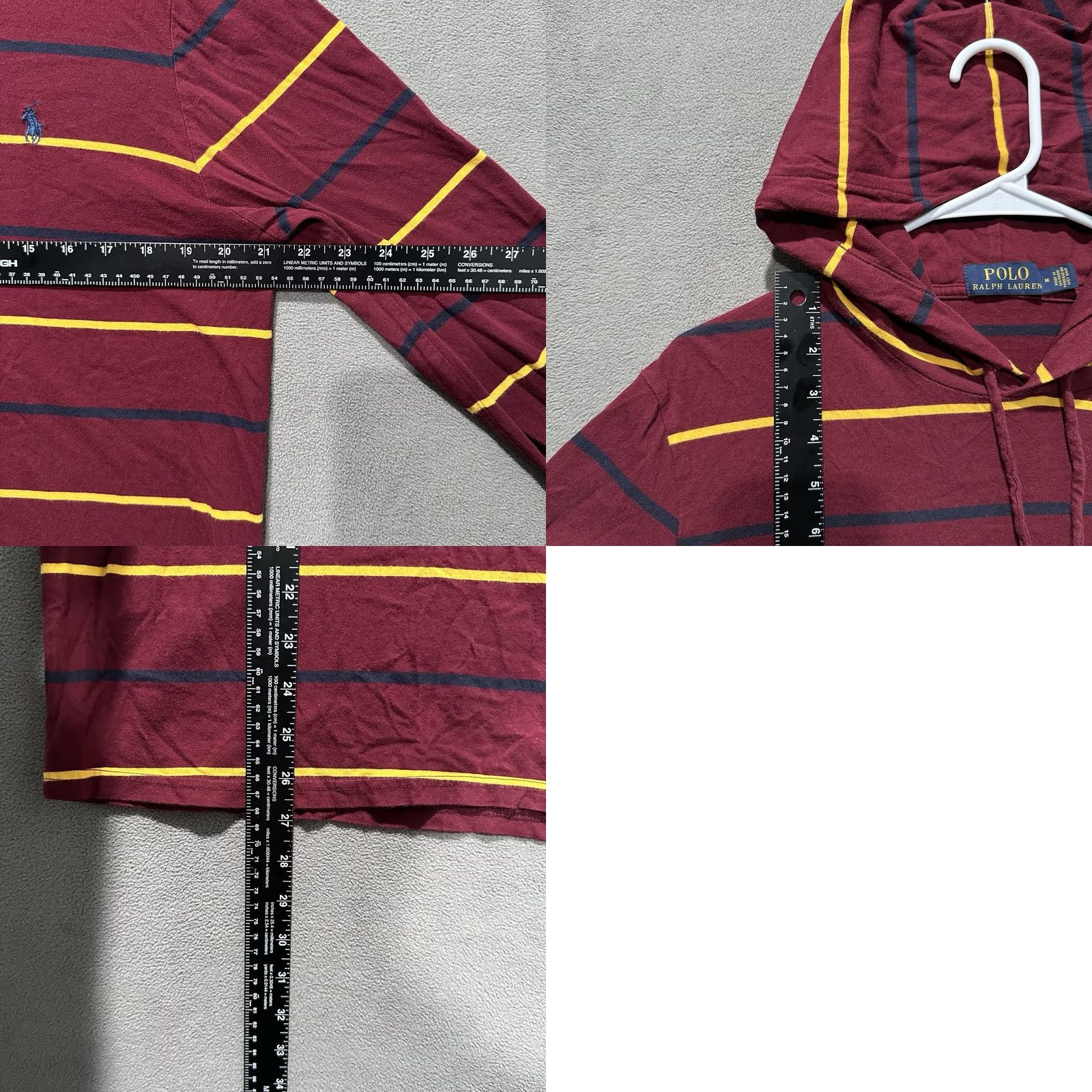 Polo Ralph Lauren Polo Ralph Lauren Hoodie Men M Red Pullover Long Sleeve Drawstring Size US M / EU 48-50 / 2 - 8 Thumbnail