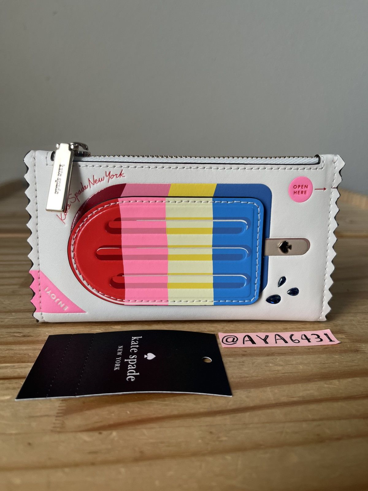Kate Spade Kate Spade Snack Bar Popsicle Small Slim Bifold Wallet Size ONE SIZE - 1 Thumbnail