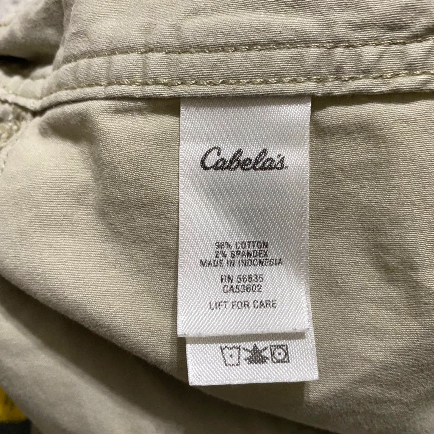 Vintage Cabela's Mens Shorts Beige Cargo Pockets Outdoor Inseam 4" 30 in Waist 8 Regular Cotton Spandex Beig Size 30" / US 8 / IT 44 - 4 Thumbnail