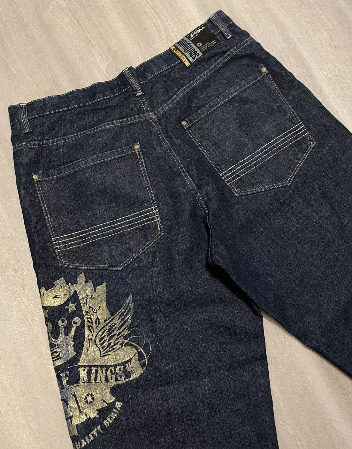 Southpole × Vintage Vintage Y2K SOUTHPOLE KING OF KINGS Baggy RN82628 Sz 40 Size US 40 / EU 56 - 1 Thumbnail