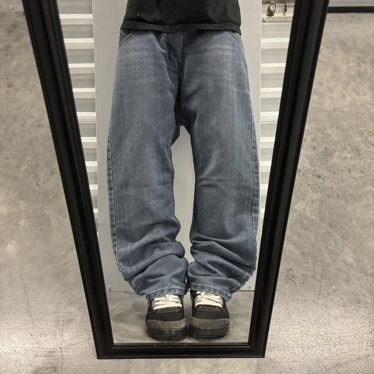 Japanese Brand × Vintage Crazy Vintage Y2K/2000s Grunge Medium Wash Denim Jeans! Size US 36 / EU 52 - 1 Thumbnail