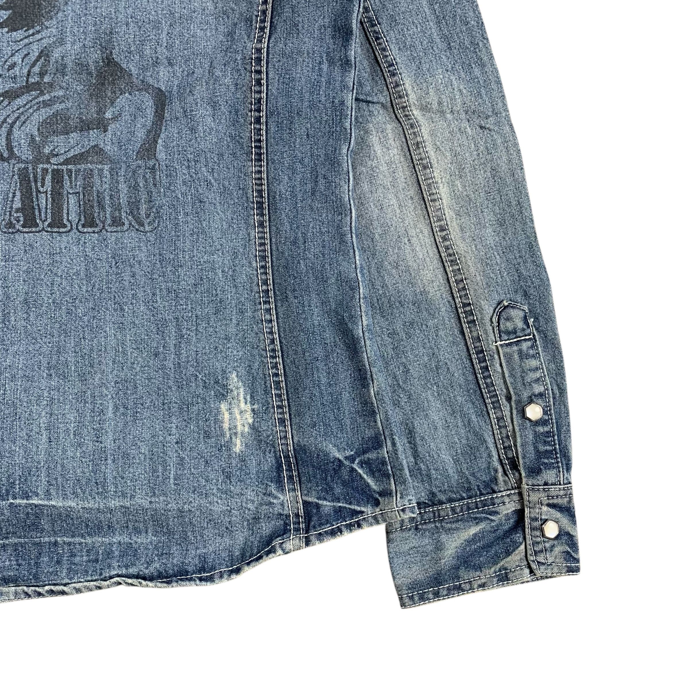 If Six Was Nine × Japanese Brand × Le Grande Bleu (L.G.B.) In The Attic “Rocker Heaven” Cambray Shirt Size US M / EU 48-50 / 2 - 4 Thumbnail