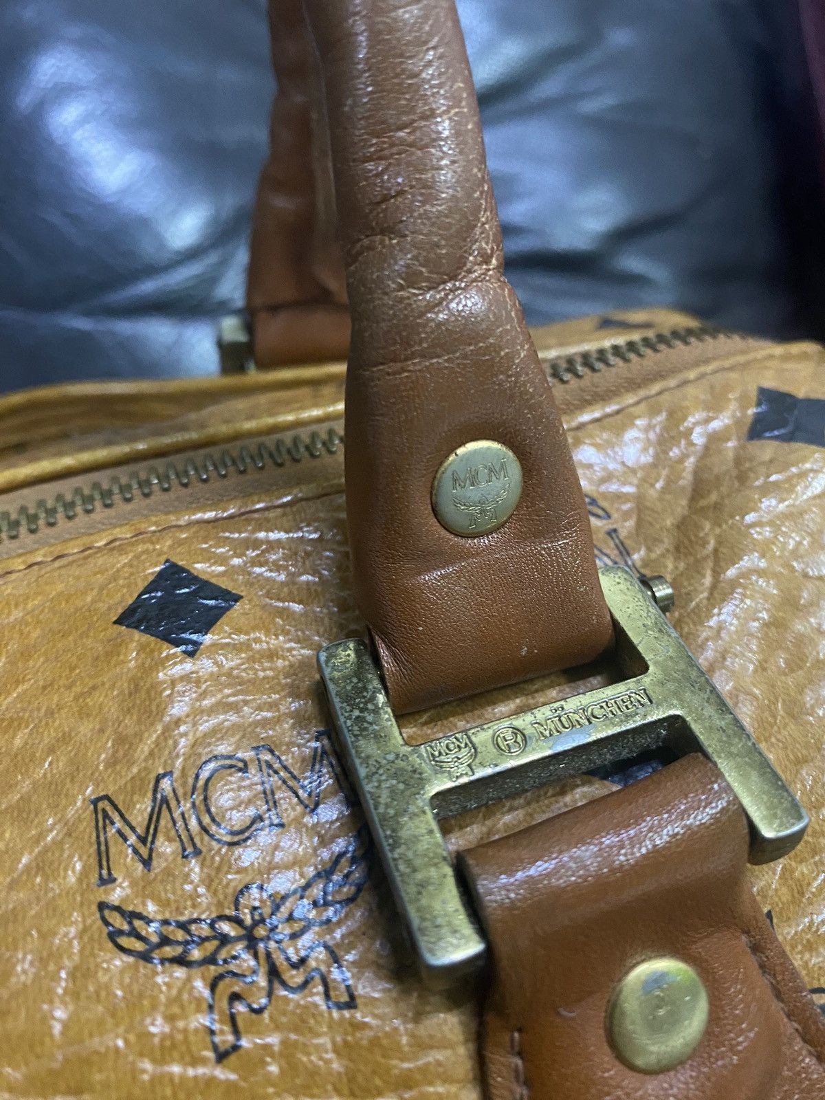 MCM Authentic Vintage MCM Monogram Speedy 30 Hand Bag Size ONE SIZE - 7 Thumbnail
