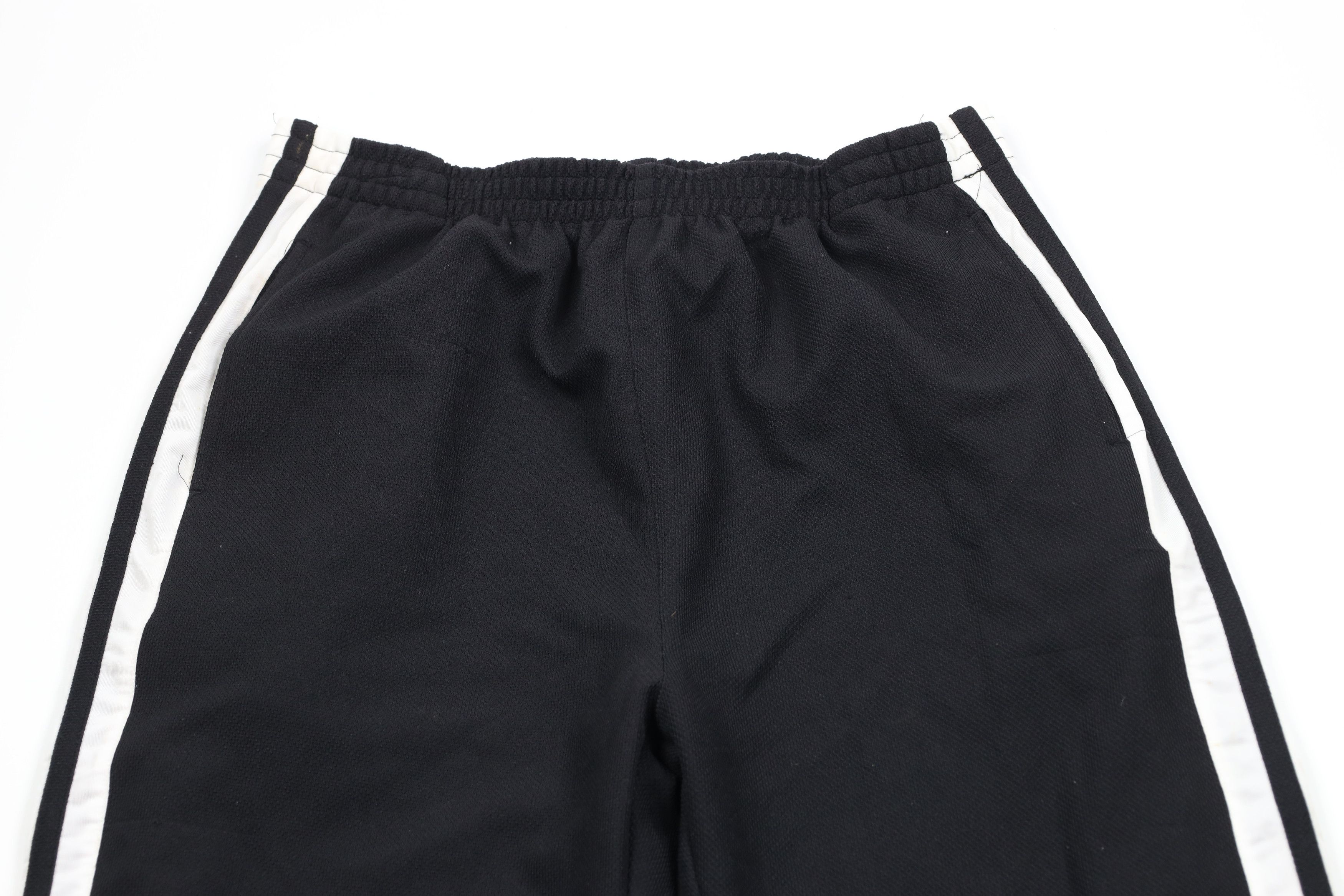 Vintage Vintage 90s Streetwear Striped Wide Leg Tearaway Pants Black Size US 38 / EU 54 - 2 Thumbnail