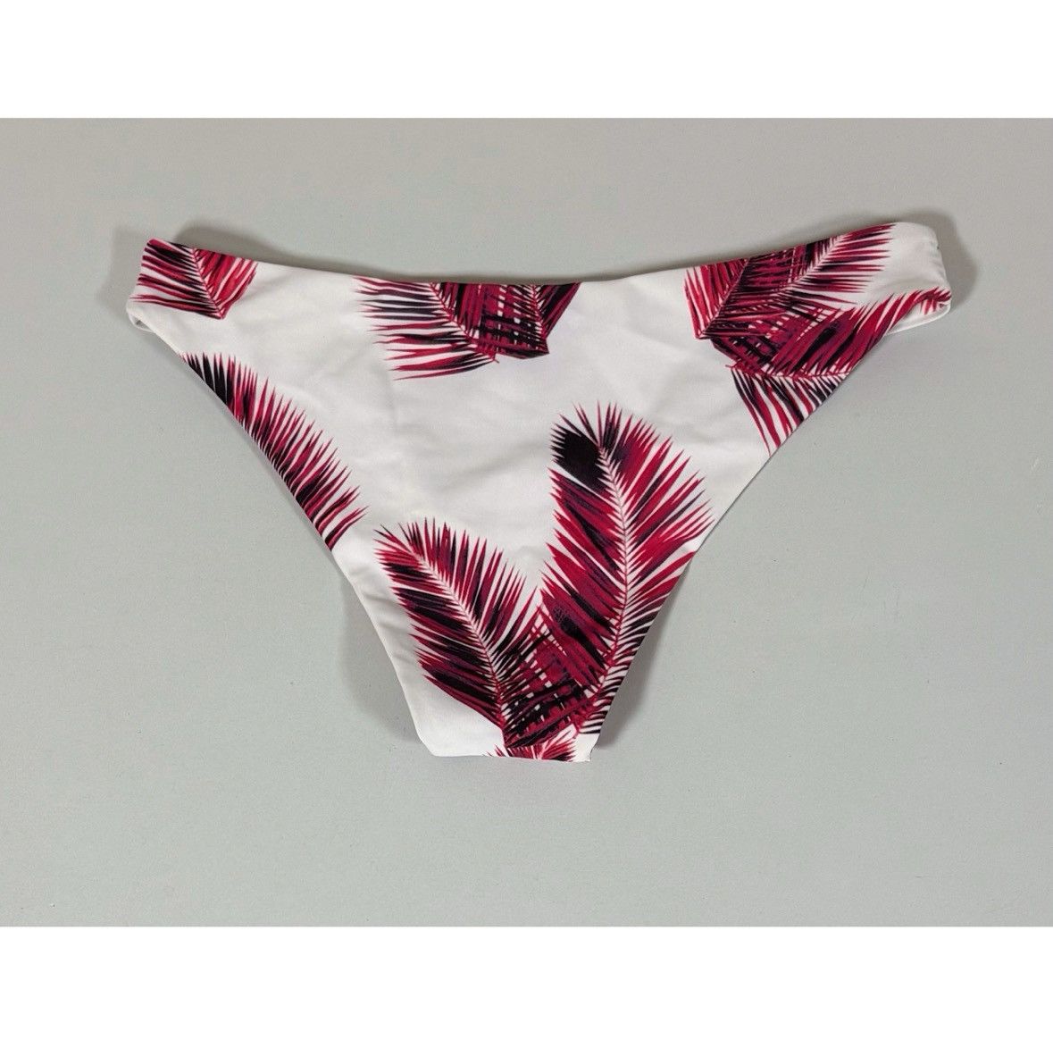 Japanese Brand × Vintage White Red Palm Tree Bikini Bottoms Bathing Suit Size S 🤍♥️ Size ONE SIZE - 3 Thumbnail