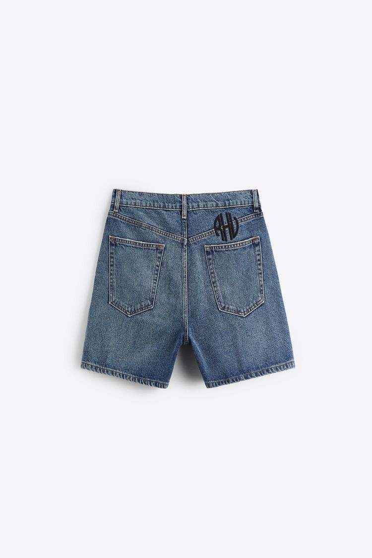 Rhude × Zara RHUDE x Zara NEW Denim Shorts logo size 32 Size US 32 / EU 48 - 2 Thumbnail