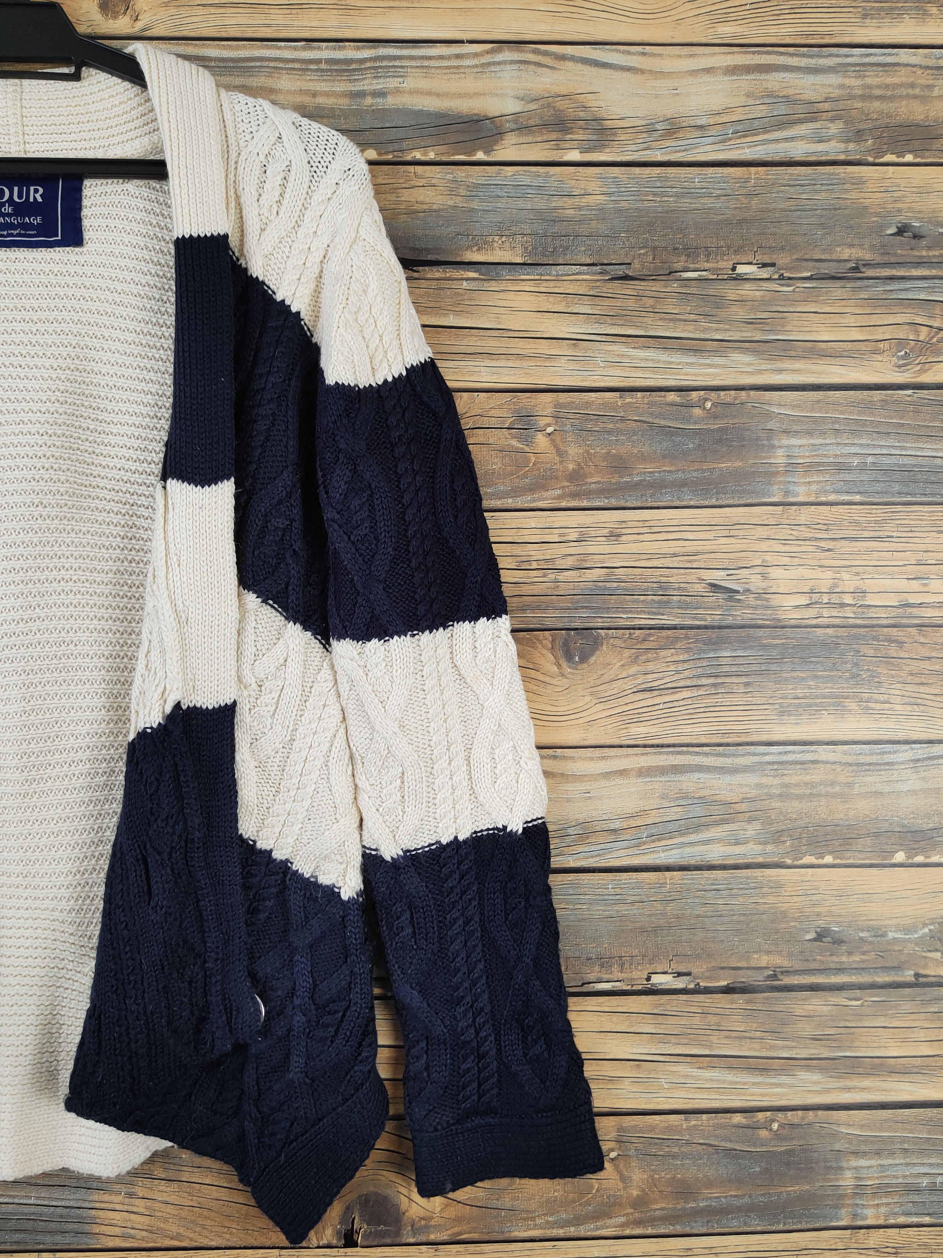 Homespun Knitwear × Japanese Brand Jour de Language Mavy Cream Knitwear Cardigan #W973 Size M / US 6-8 / IT 42-44 - 6 Thumbnail