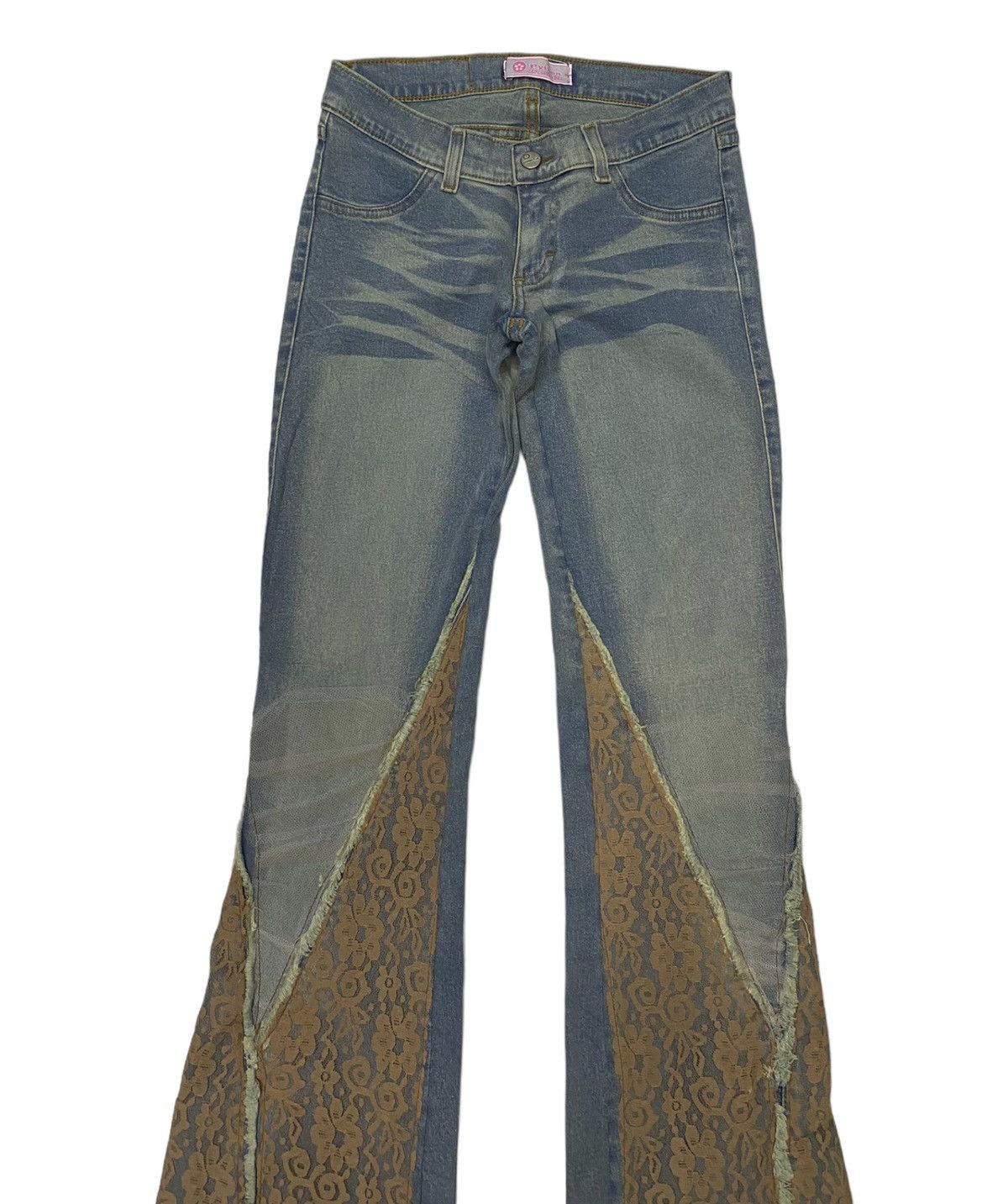 If Six Was Nine FLARE JEANS PYTHON DENIM JEANS IFSIXWASNINE LGB STYLE Size 26" / US 2 / IT 38 - 5 Thumbnail