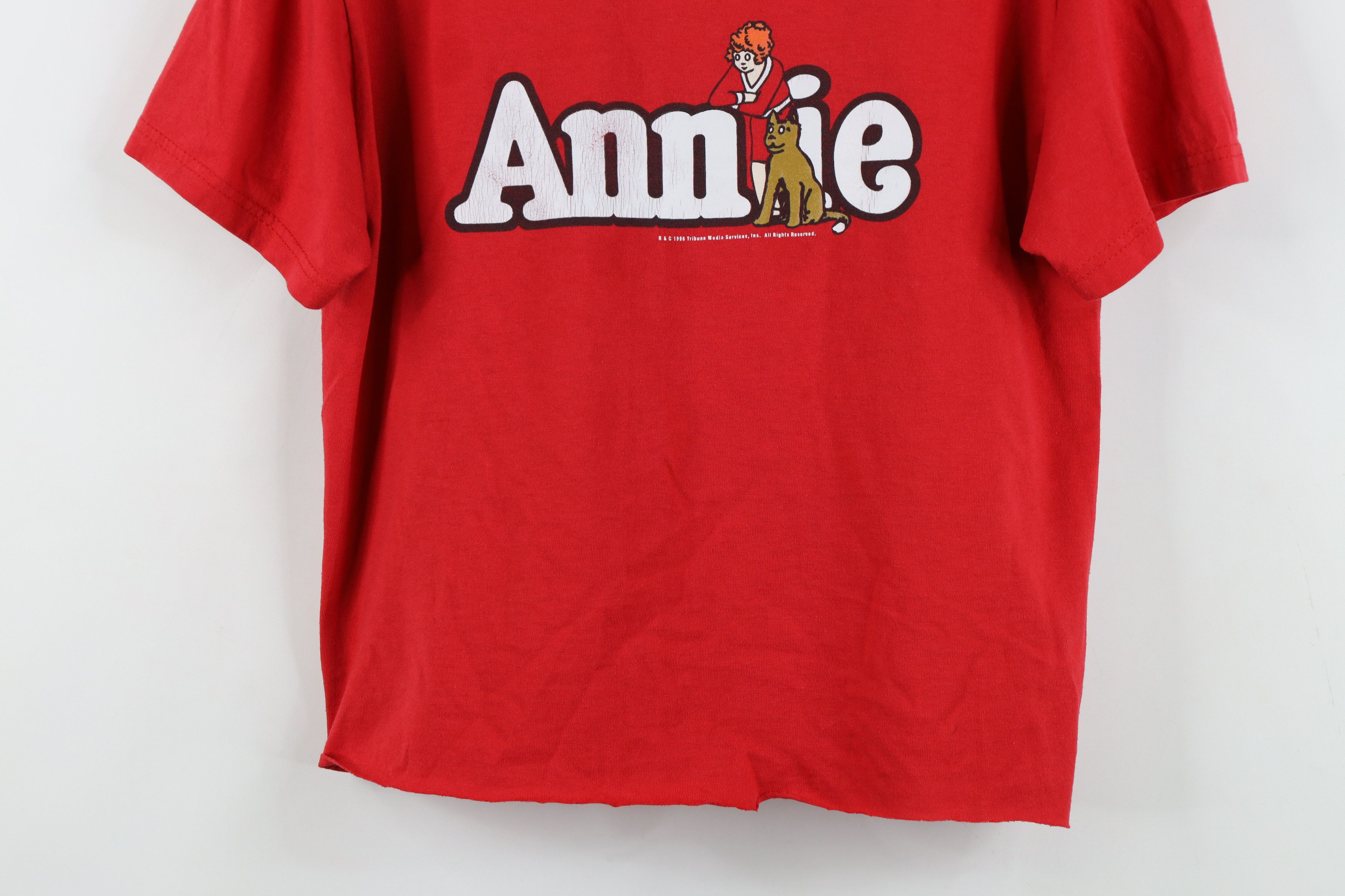 Vintage Vintage 90s Cropped Annie Musical Play Short Sleeve T-Shirt Size S / US 4 / IT 40 - 3 Thumbnail