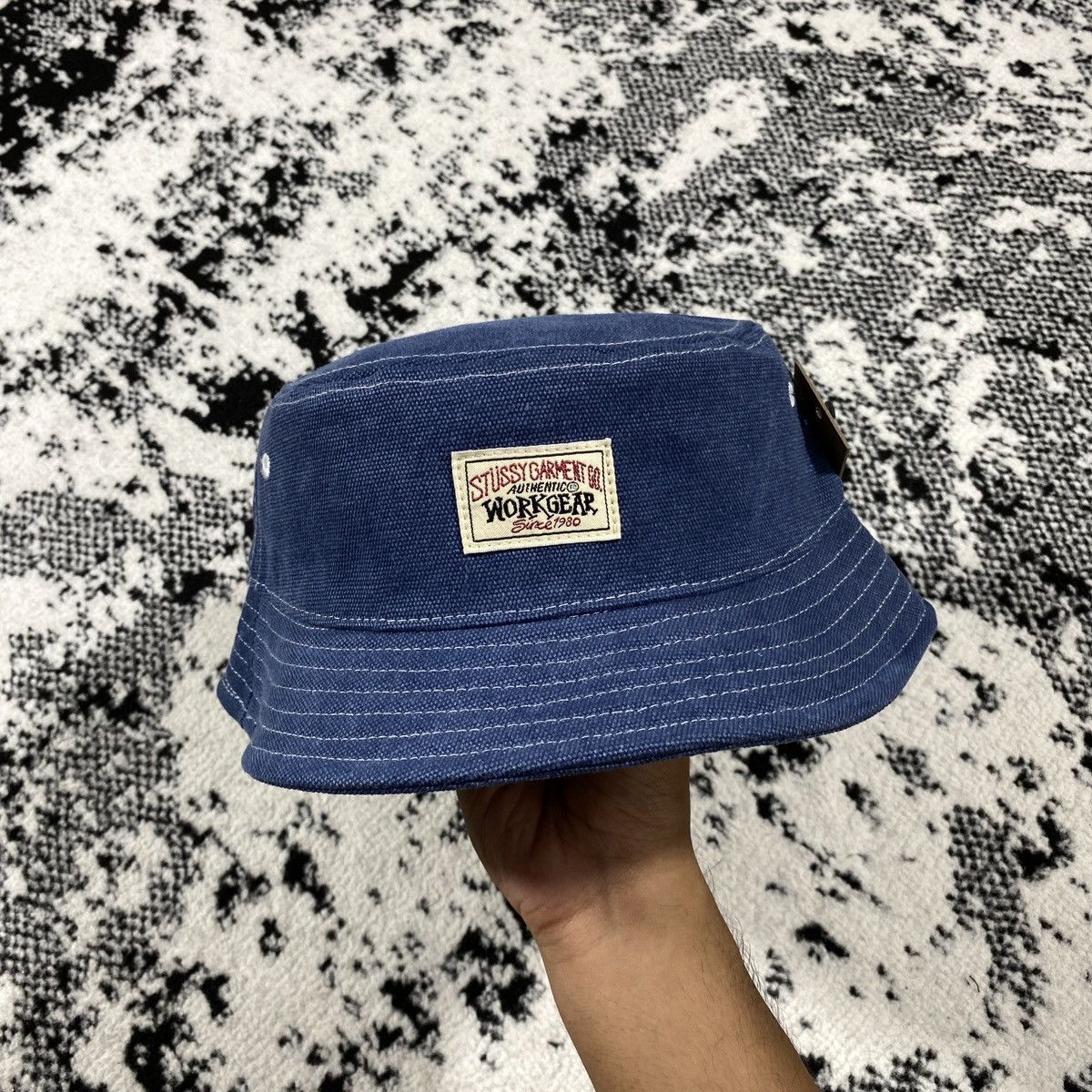 Other STUSSY BUCKET HAT WORKGEAR NAVY Size ONE SIZE - 1 Thumbnail