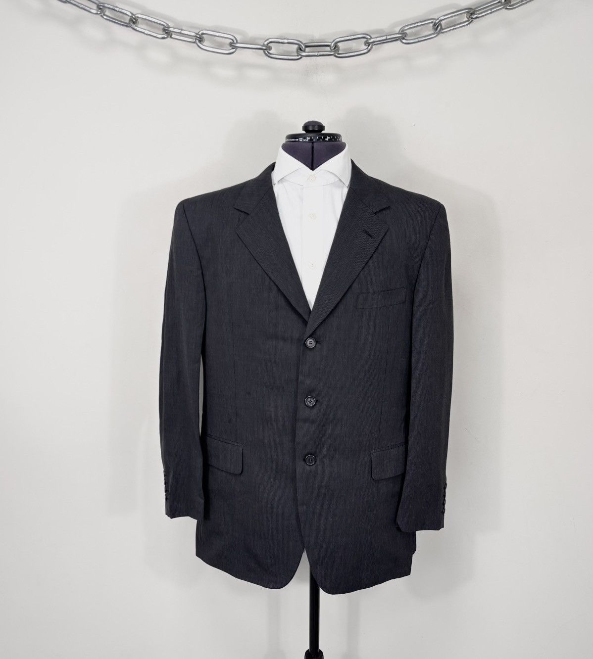 Japanese Brand Tapstory Japan Men’s Dark Gray Wool Blend Blazer Jacket Size 44R - 1 Thumbnail