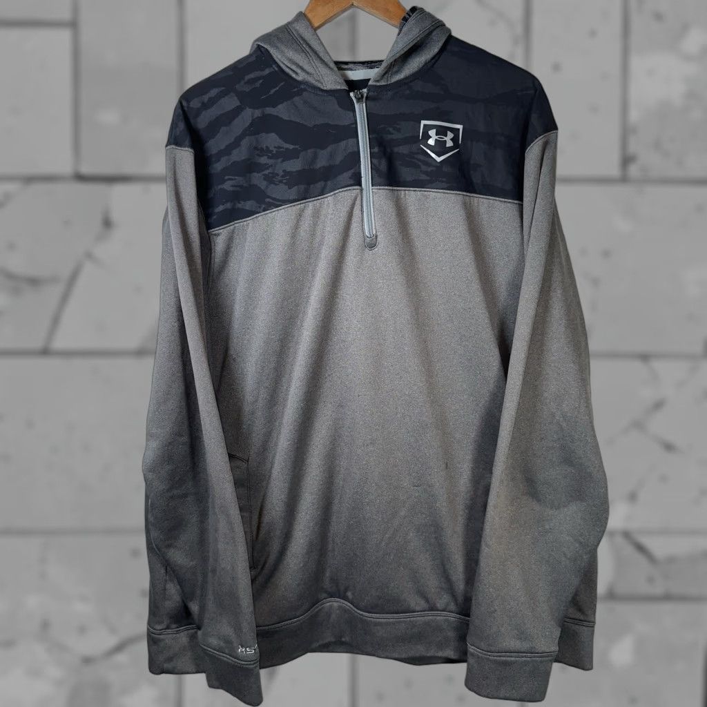 Under Armour Under Armour Loose Coolgear Gray Half-Zip Pullover Jacket Mens Size XL Size US XL / EU 56 / 4 - 1 Thumbnail