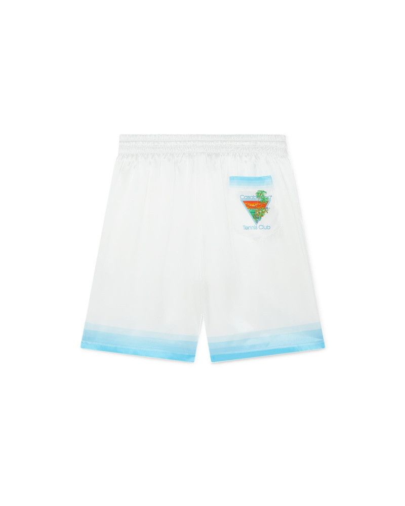 Casablanca o1mle0326 Drawstring Silk Shorts Palm Springs Icon Size US 28 / EU 44 - 2 Thumbnail