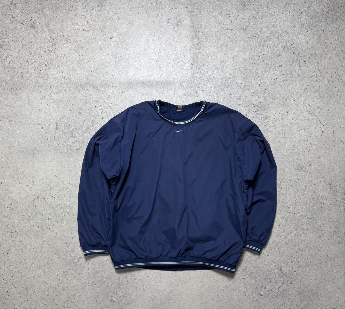 Nike Nike Vintage Nylon Anorak Jacket Center Swoosh Size L Drill Size US L / EU 52-54 / 3 - 1 Thumbnail