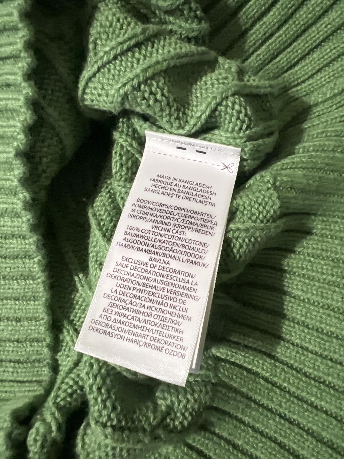 Polo Ralph Lauren Polo Ralph Lauren Boys Green Cable Knit Sweater M (10-12) Size US M / EU 48-50 / 2 - 4 Thumbnail