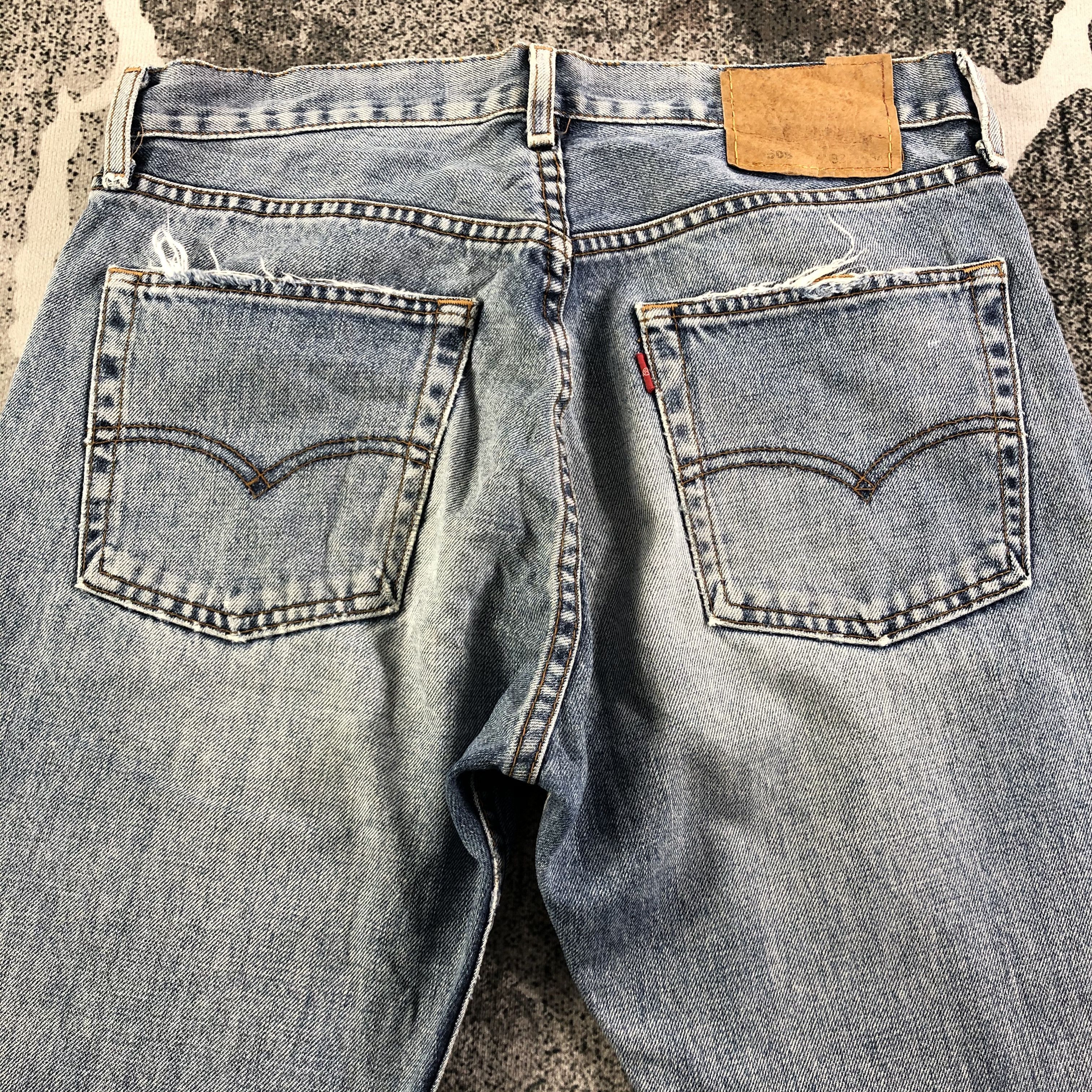 Levi's Vintage 90s Levis 505 Jeans Medium Wash Denim Kj1959 Size US 32 / EU 48 - 4 Thumbnail