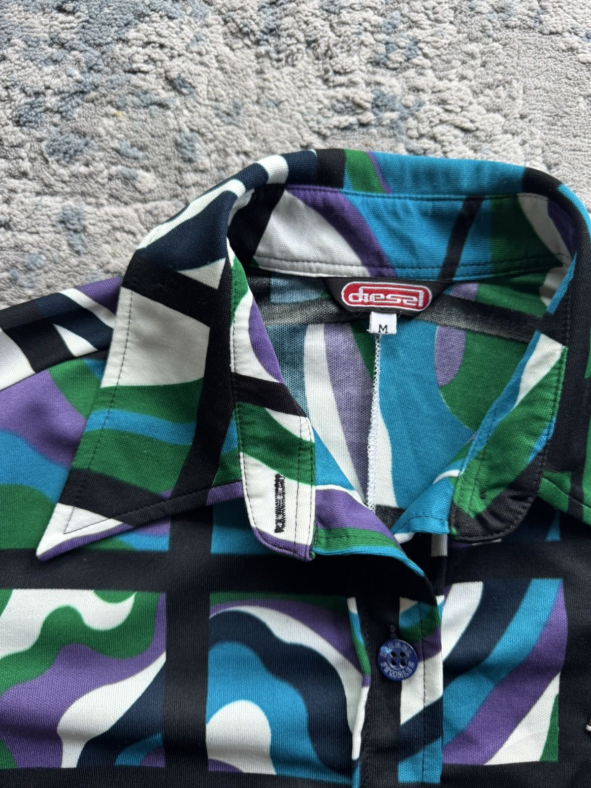 Diesel Diesel Vintage Abstraction Printed Y2K shirt Size M Size M / US 6-8 / IT 42-44 - 6 Thumbnail