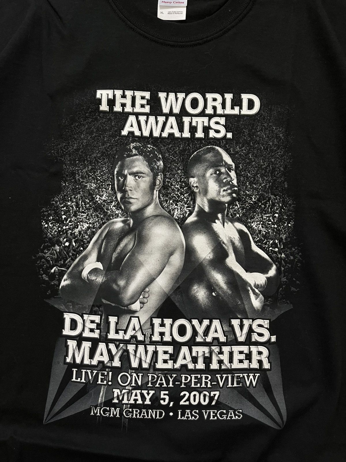 Vintage Vintage Mayweather Vs De La Hoya Boxing Fight Promo Tee Size US XL / EU 56 / 4 - 2 Thumbnail