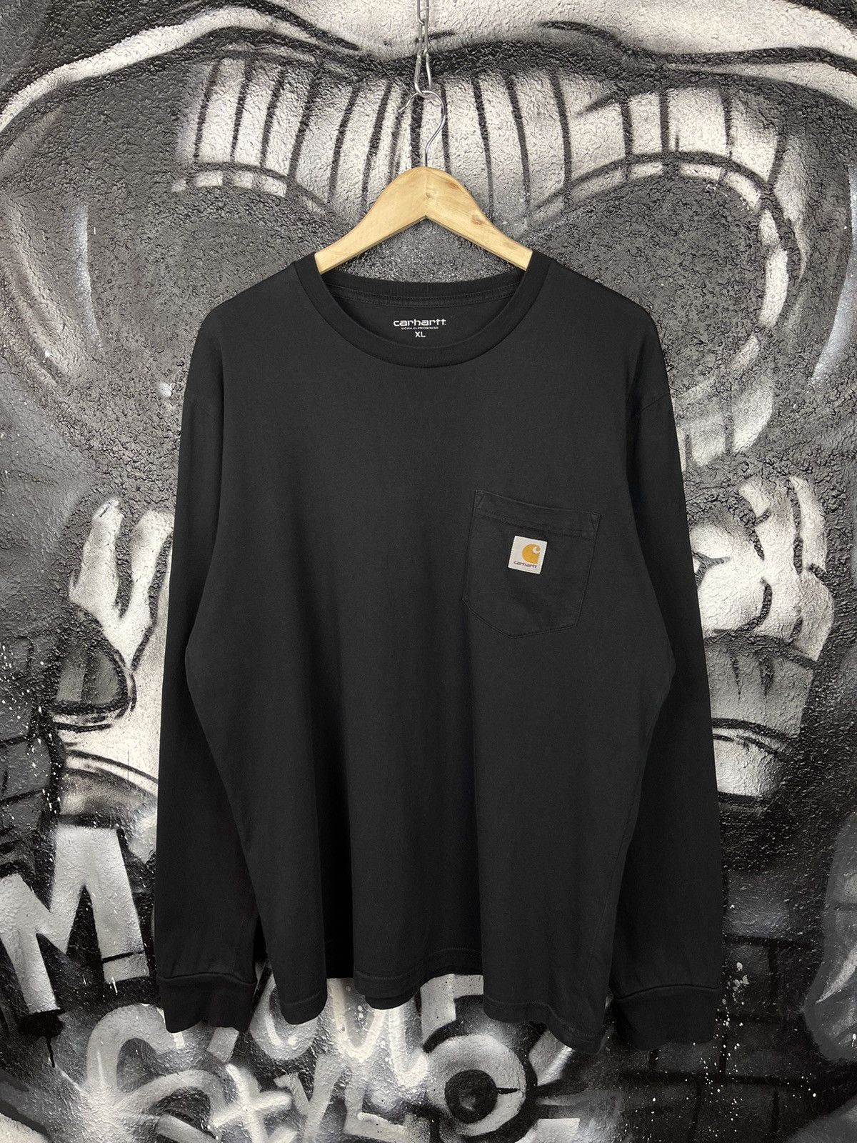 Carhartt Wip Carhartt WIP Black Long Sleeve Pocket T-Shirt Men’s Size XL Size US XL / EU 56 / 4 - 3 Thumbnail