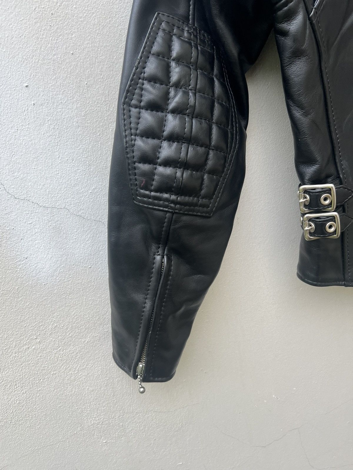 Japanese Brand KADOYA Made in Japan Asymmetrical Black Leather Biker Jacket Size US S / EU 44-46 / 1 - 13 Thumbnail