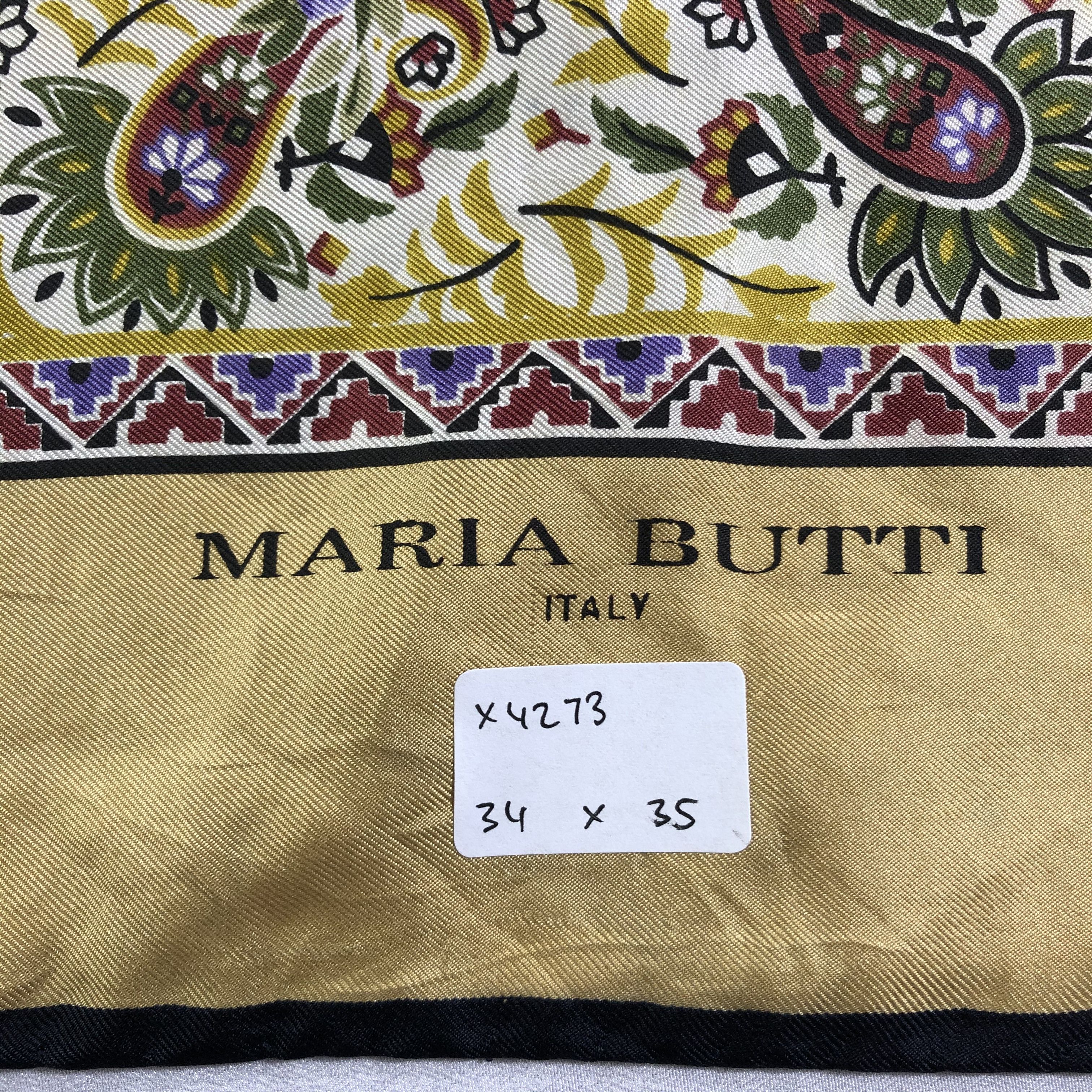 Vintage Vintage Maria Butti Silk Scarf Size ONE SIZE - 8 Thumbnail