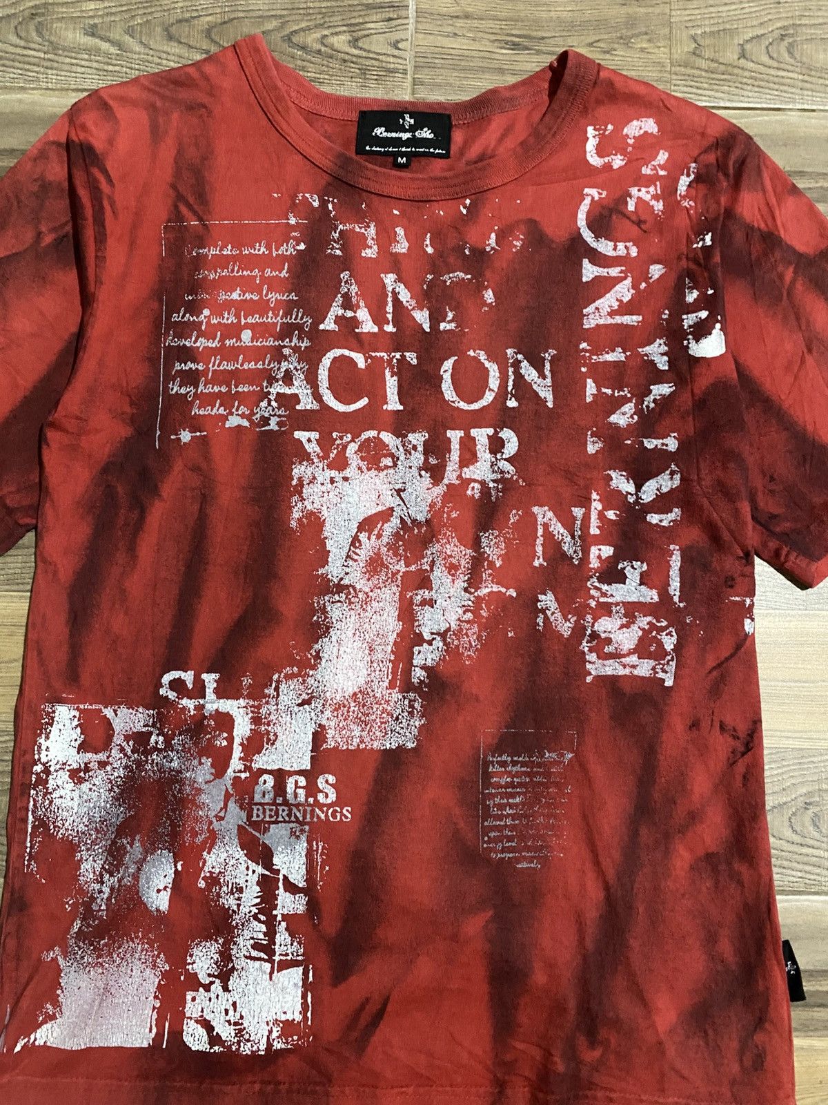 Japanese Brand BERNINGS SHO POEM PUNK GOTHIC SHIRT Size US M / EU 48-50 / 2 - 6 Thumbnail