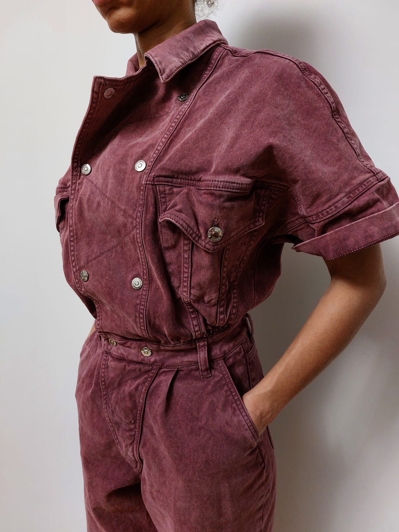 Vintage Vintage Denim Jumpsuit Size S / US 4 / IT 40 - 3 Thumbnail