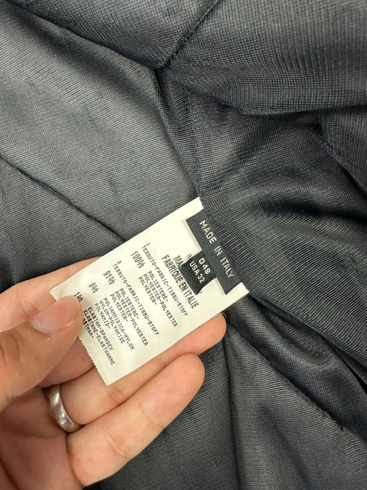Marithe + Francois Girbaud Marithé Francois Girbaud Black White Stitched Sample Jacket Size L / US 10 / IT 46 - 11 Thumbnail