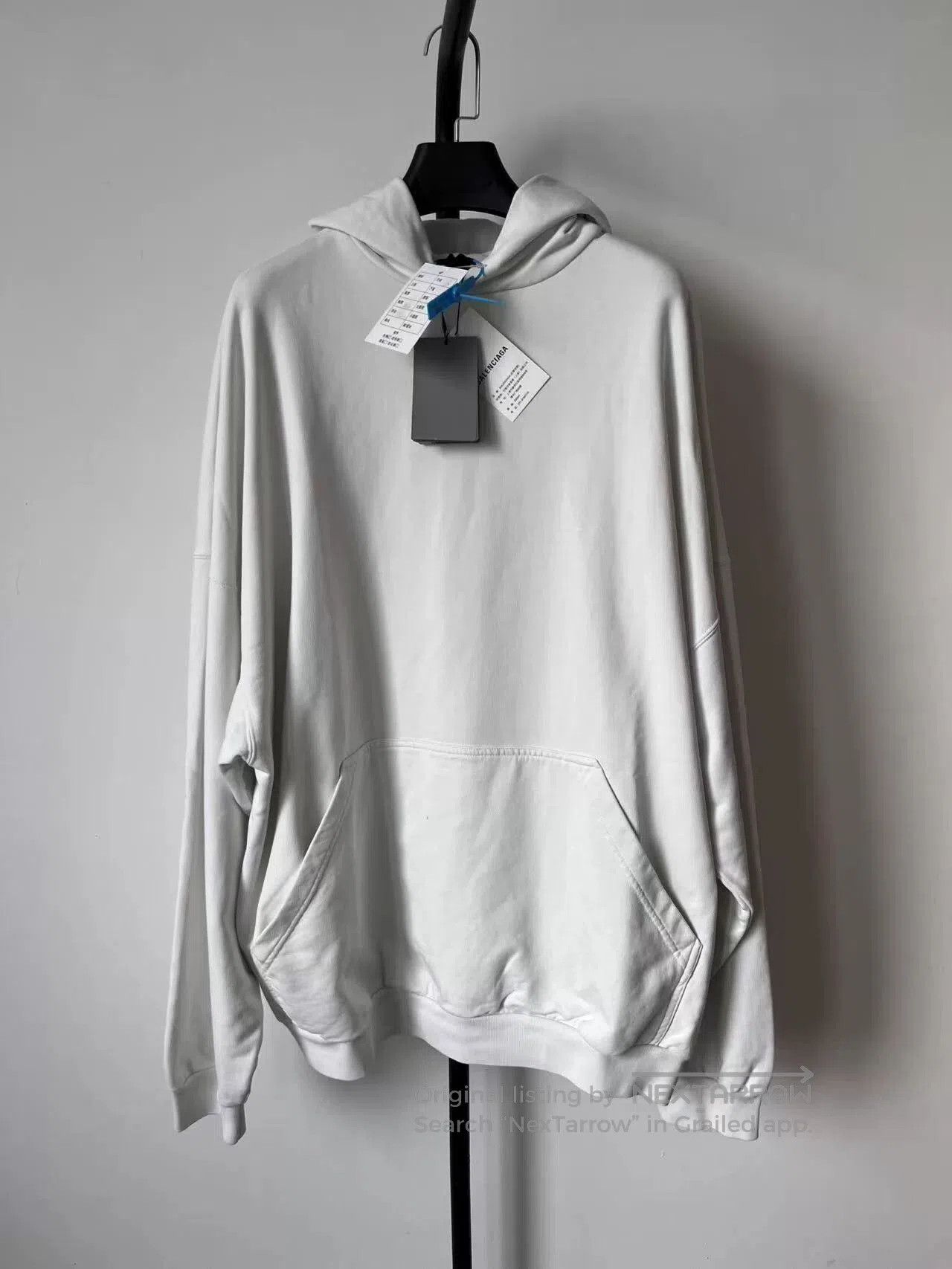 Balenciaga Balenciaga Logo Print White Hoodie. Size US XS / EU 42 / 0 - 2 Thumbnail