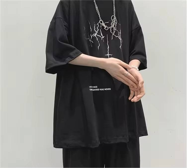 Japanese Brand × Vintage loose t-shirt with zipper print Size US L / EU 52-54 / 3 - 2 Thumbnail