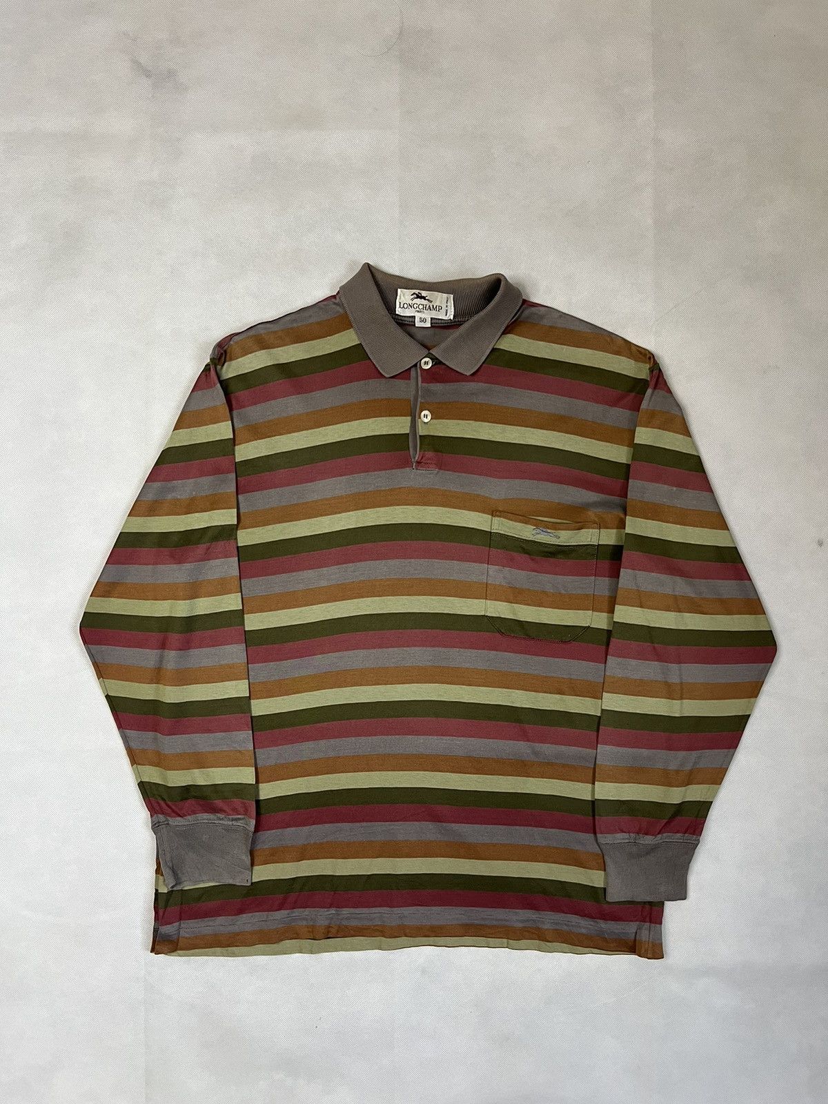 Longchamp Vintage Longchamp Multicolour Polos Size XL / US 12-14 / IT 48-50 - 1 Thumbnail