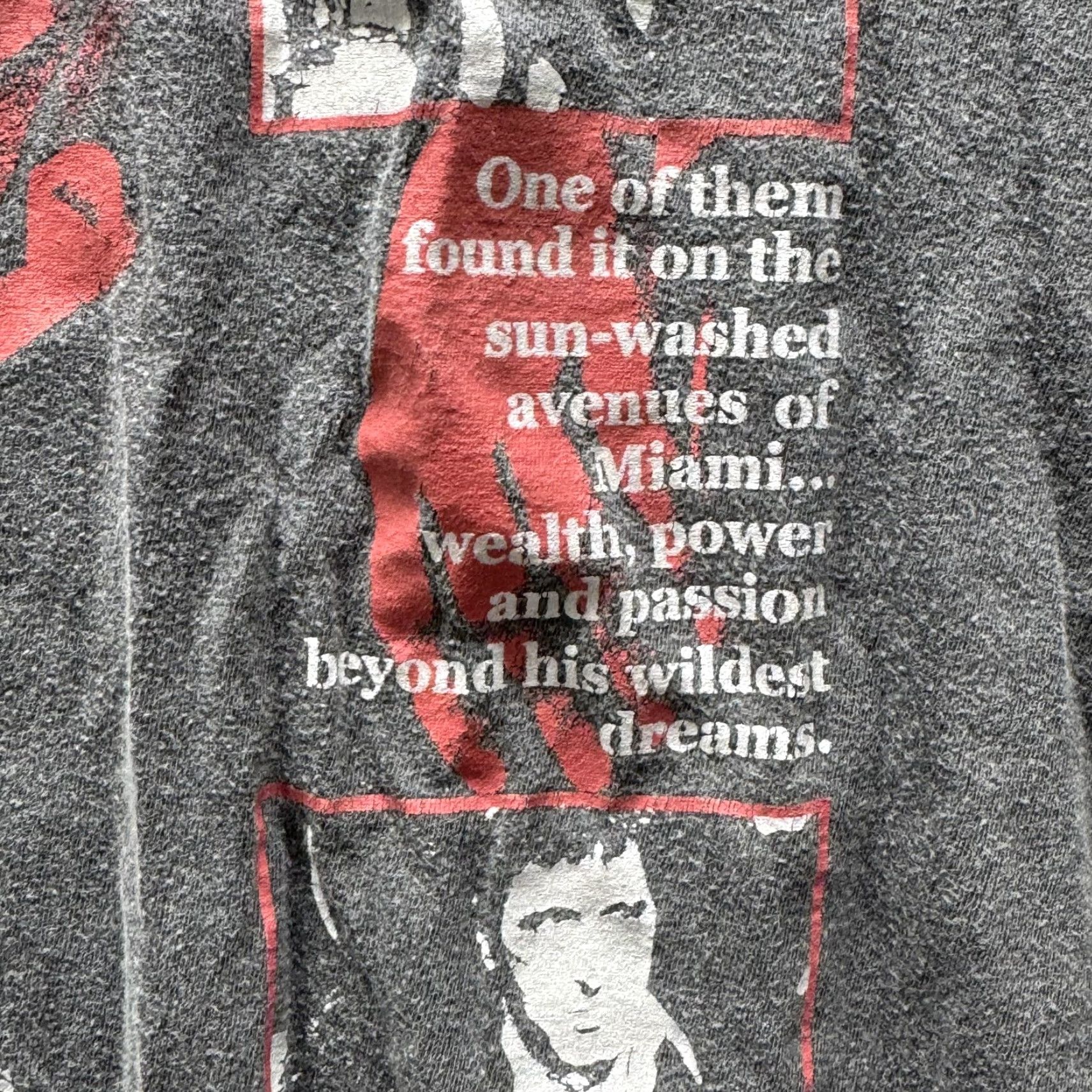 Ripple Junction Ripple Junction Scarface Shirt Mens XL Gray Tony Montana Graphic Tee Movie Size US XL / EU 56 / 4 - 5 Thumbnail