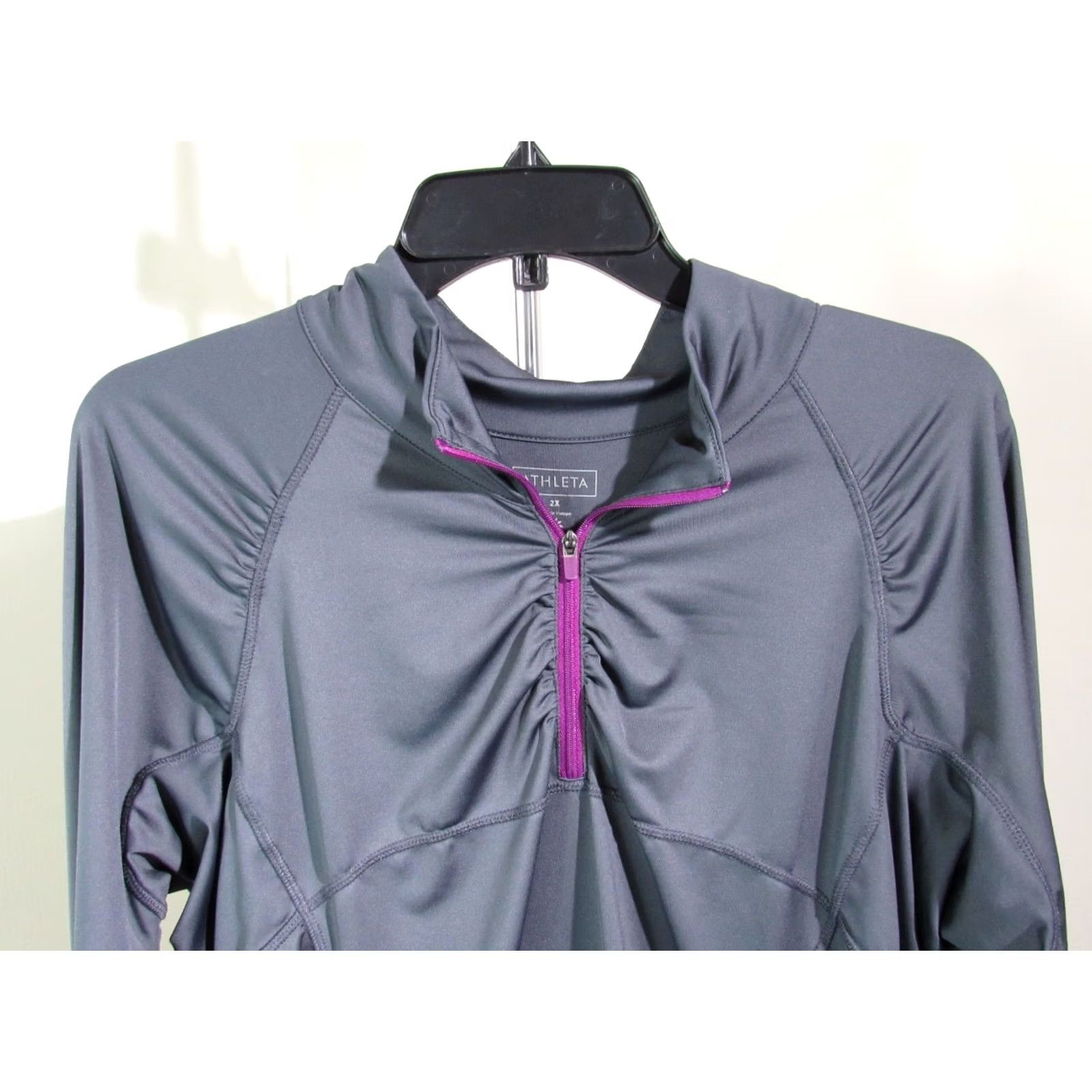 Athleta ATHLETA Jacket Womens Gray 1/4 Zip-Up Athletic Jacket 2X Plus Size Size XXL / US 16-18 / IT 52-54 - 4 Thumbnail
