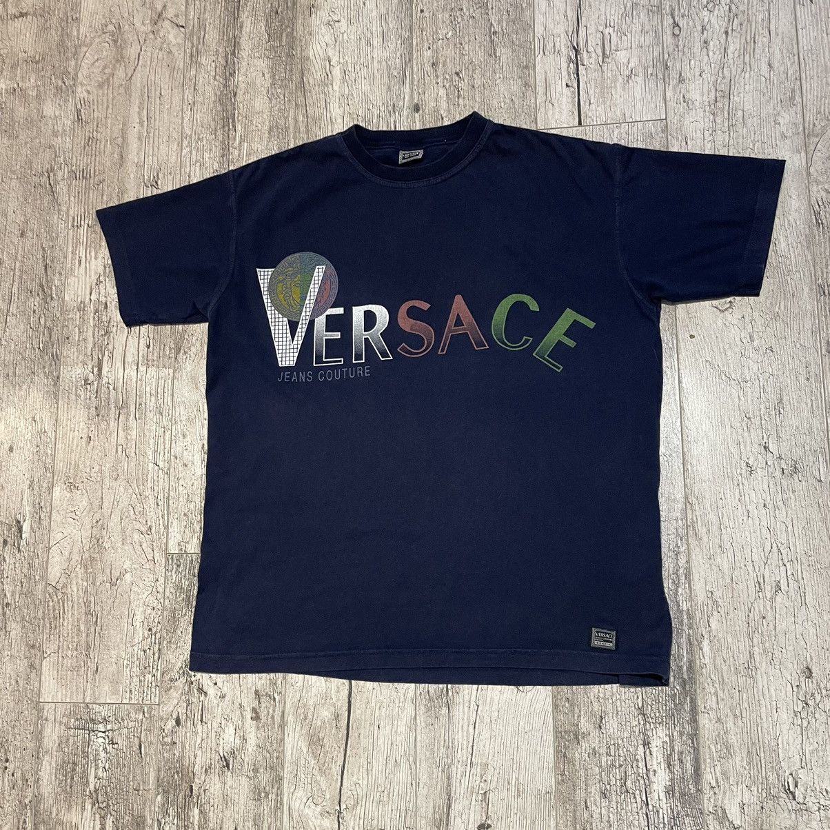 Versace Jeans Couture × Vintage Vintage Versace Jeans Couture Tee Embroidery Luxury Brand Size US XL / EU 56 / 4 - 1 Thumbnail