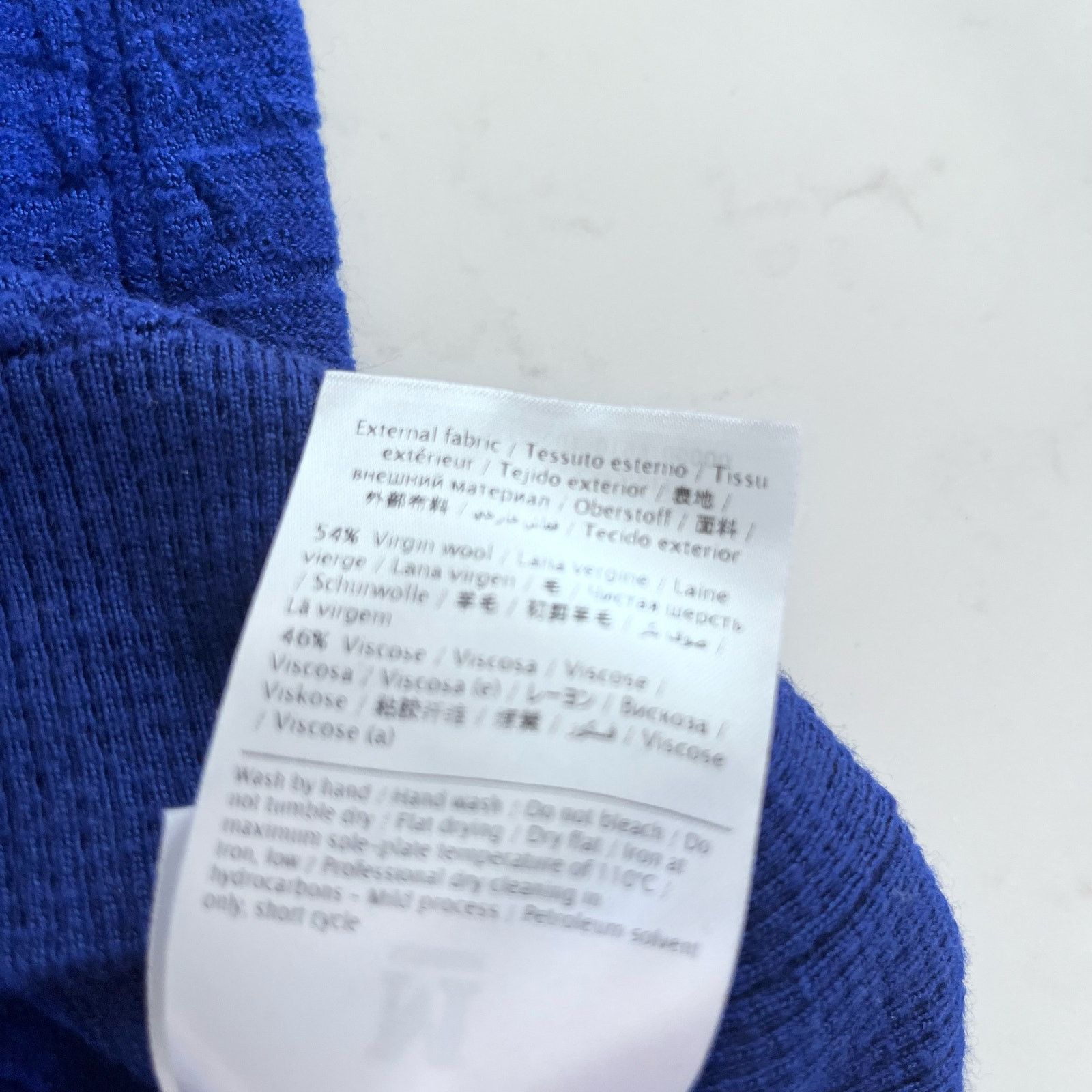 Missoni M Missoni Royal Blue Boxy Fit Wool Blend Crewneck Sweater Size L / US 10 / IT 46 - 9 Thumbnail