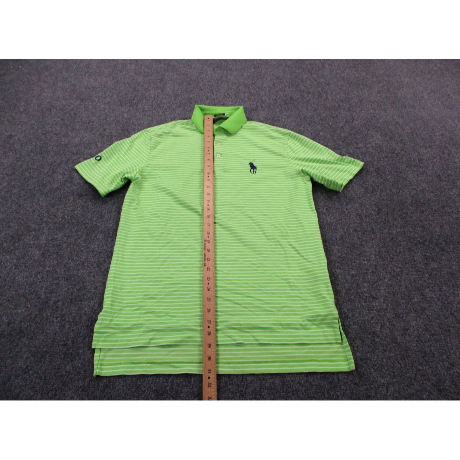 Polo Ralph Lauren Polo Ralph Lauren Polo Shirt Men S Green Striped Golf Performance Stretch Active Size US S / EU 44-46 / 1 - 3 Thumbnail