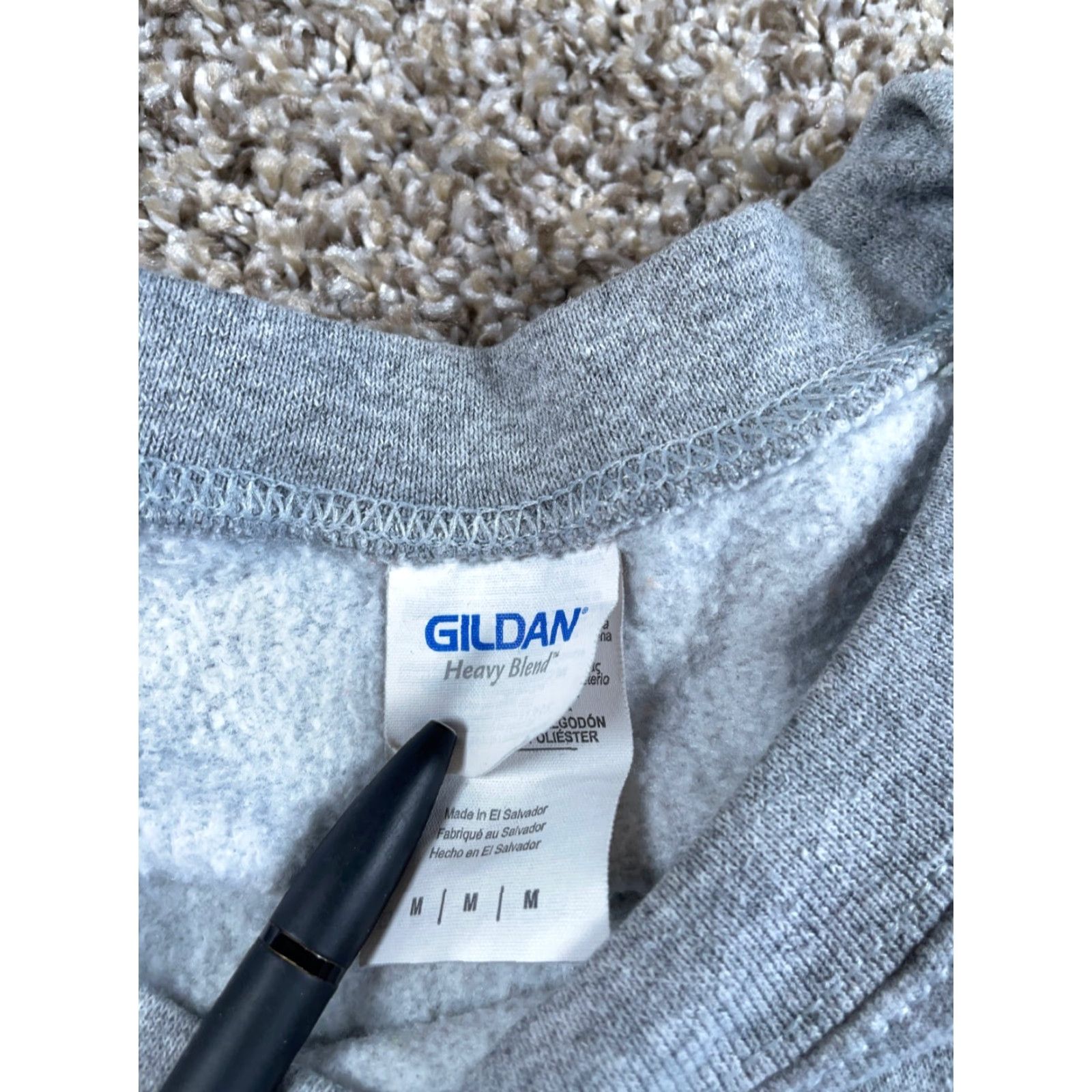 Gildan Gildan Sweatshirt Adult Medium Gray Crewneck 50/50 Breckenridge Colorado Arc Print Graphic Mens Size US M / EU 48-50 / 2 - 4 Thumbnail